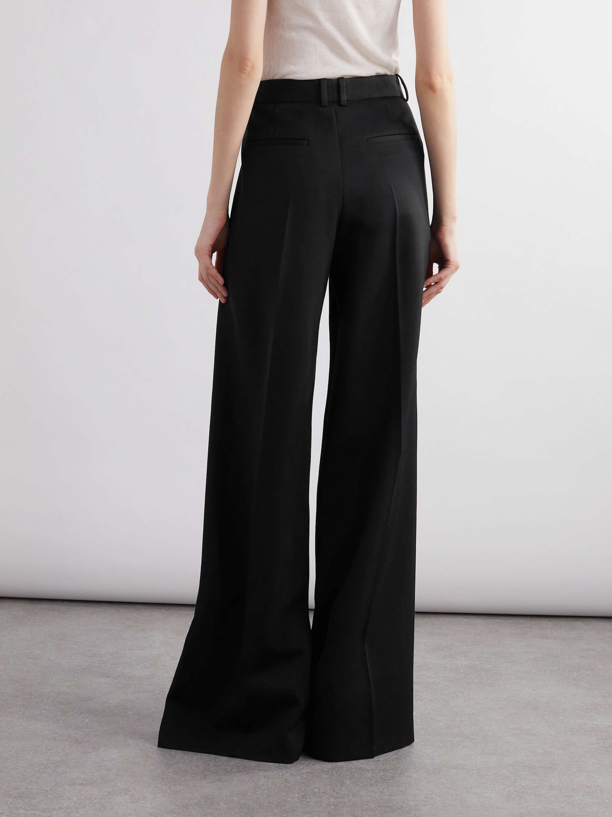 Grain de poudre wool wide-leg pants view