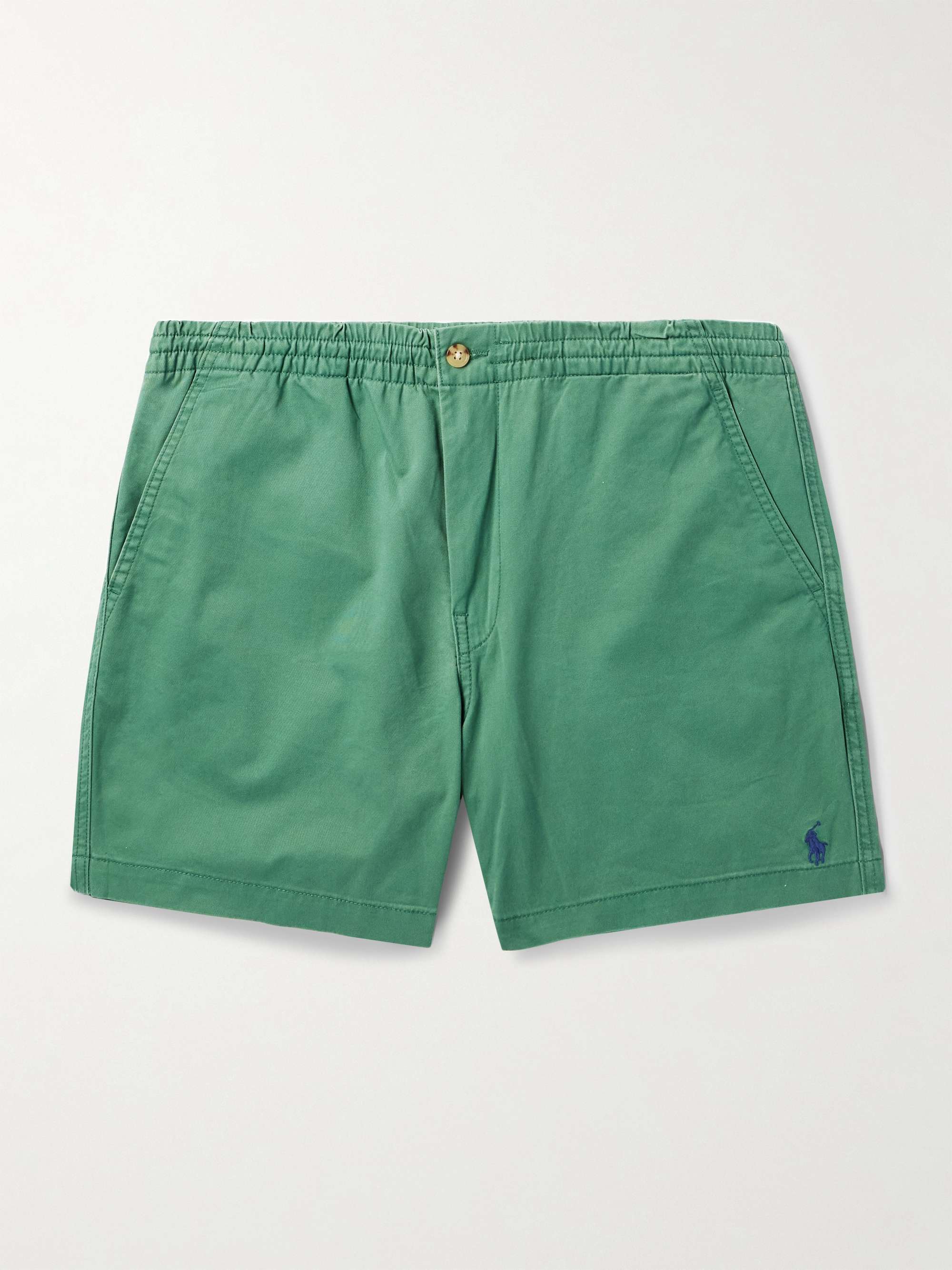 Slim-Fit Cotton-Blend Twill Shorts hero visual