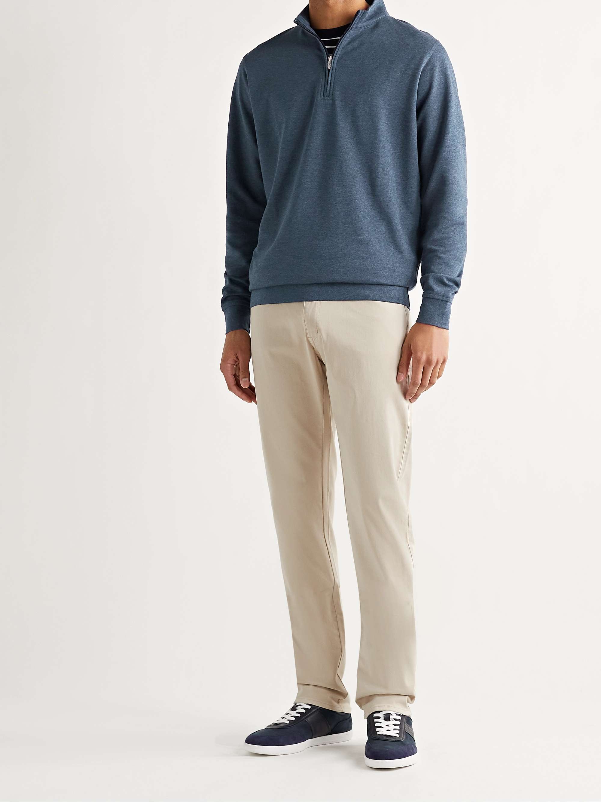 Crown Stretch Cotton and Modal-Blend Half-Zip Sweatshirt view