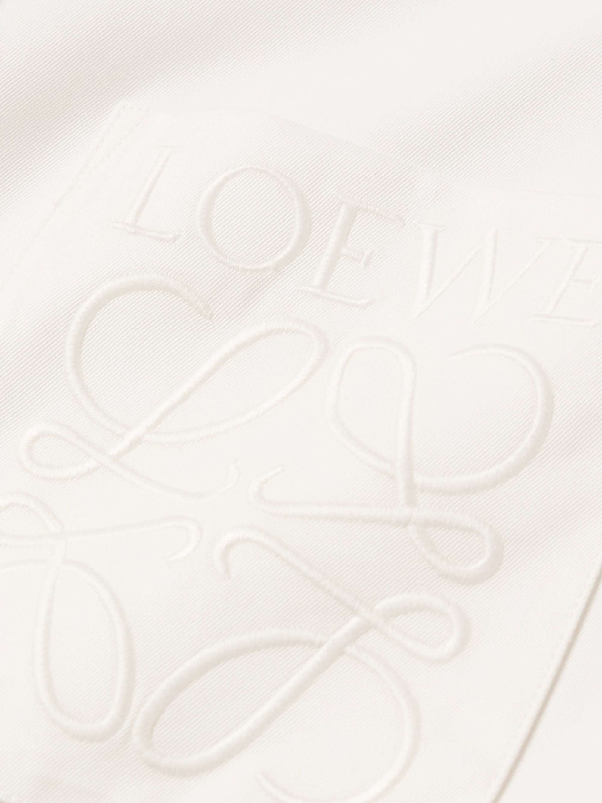 Logo-Embroidered Cotton-Twill Shirt view