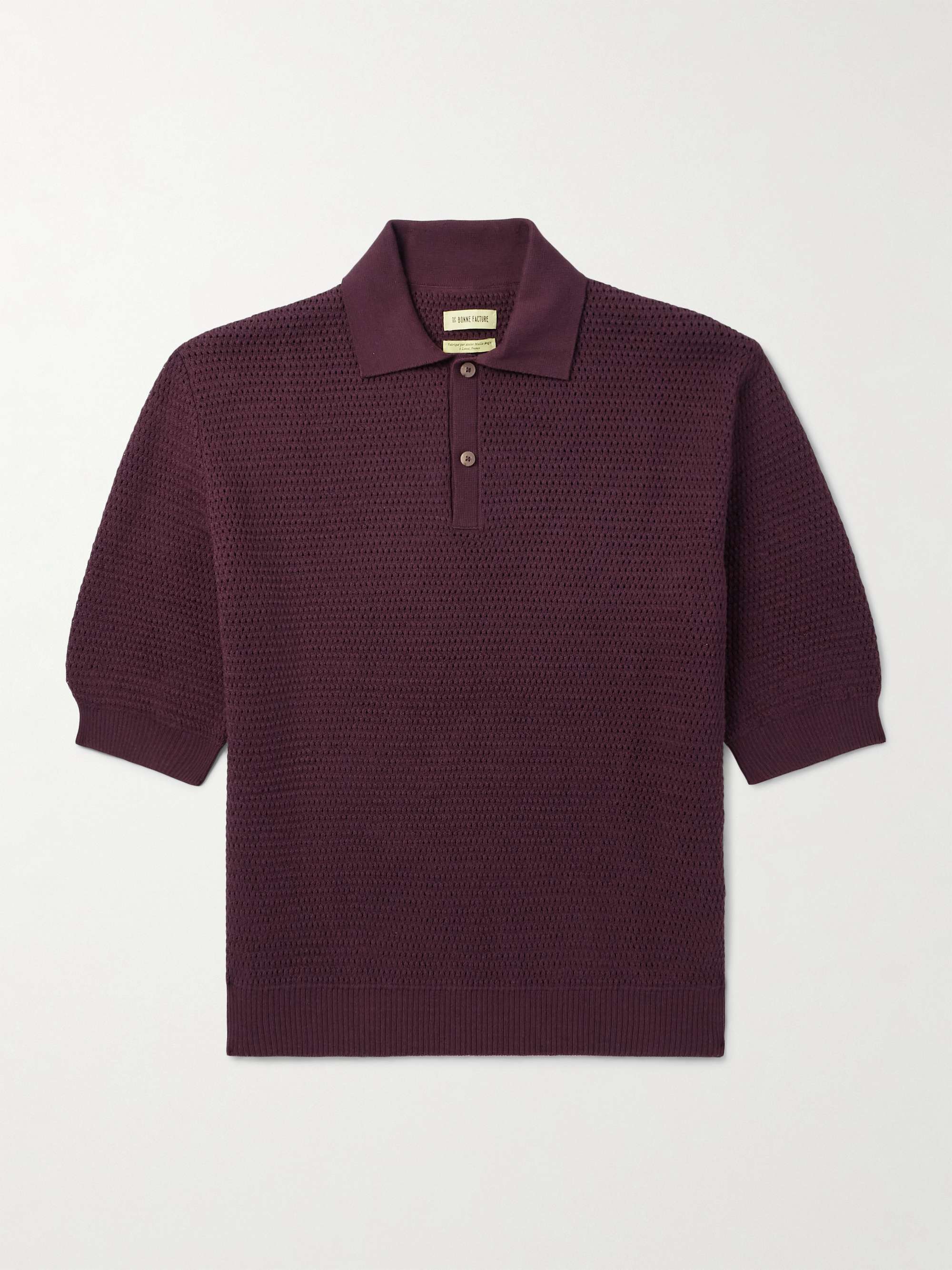 Honeycomb Organic Cotton Polo Shirt hero visual