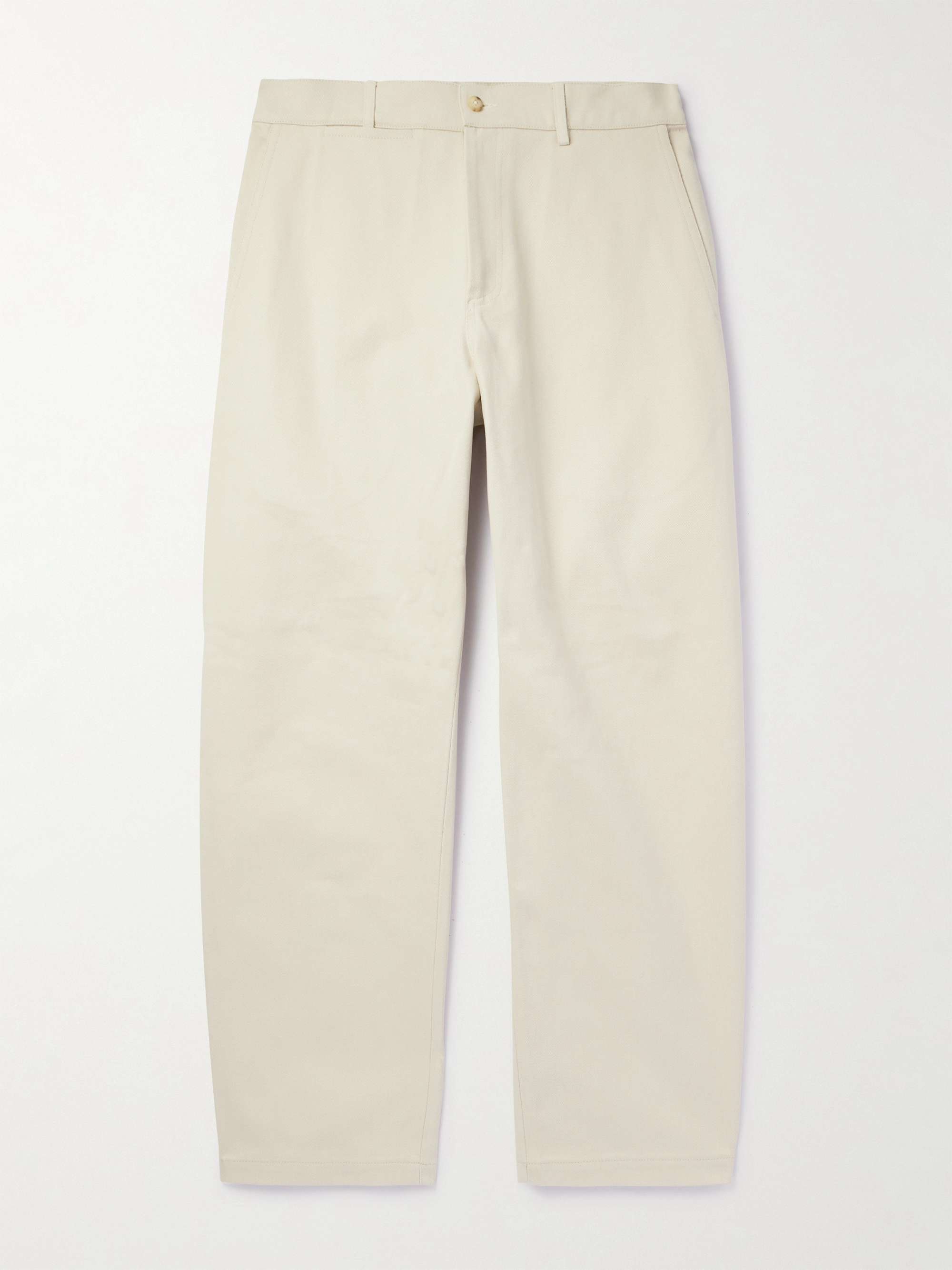 Balloon Straight-Leg Cotton-Drill Trousers hero visual