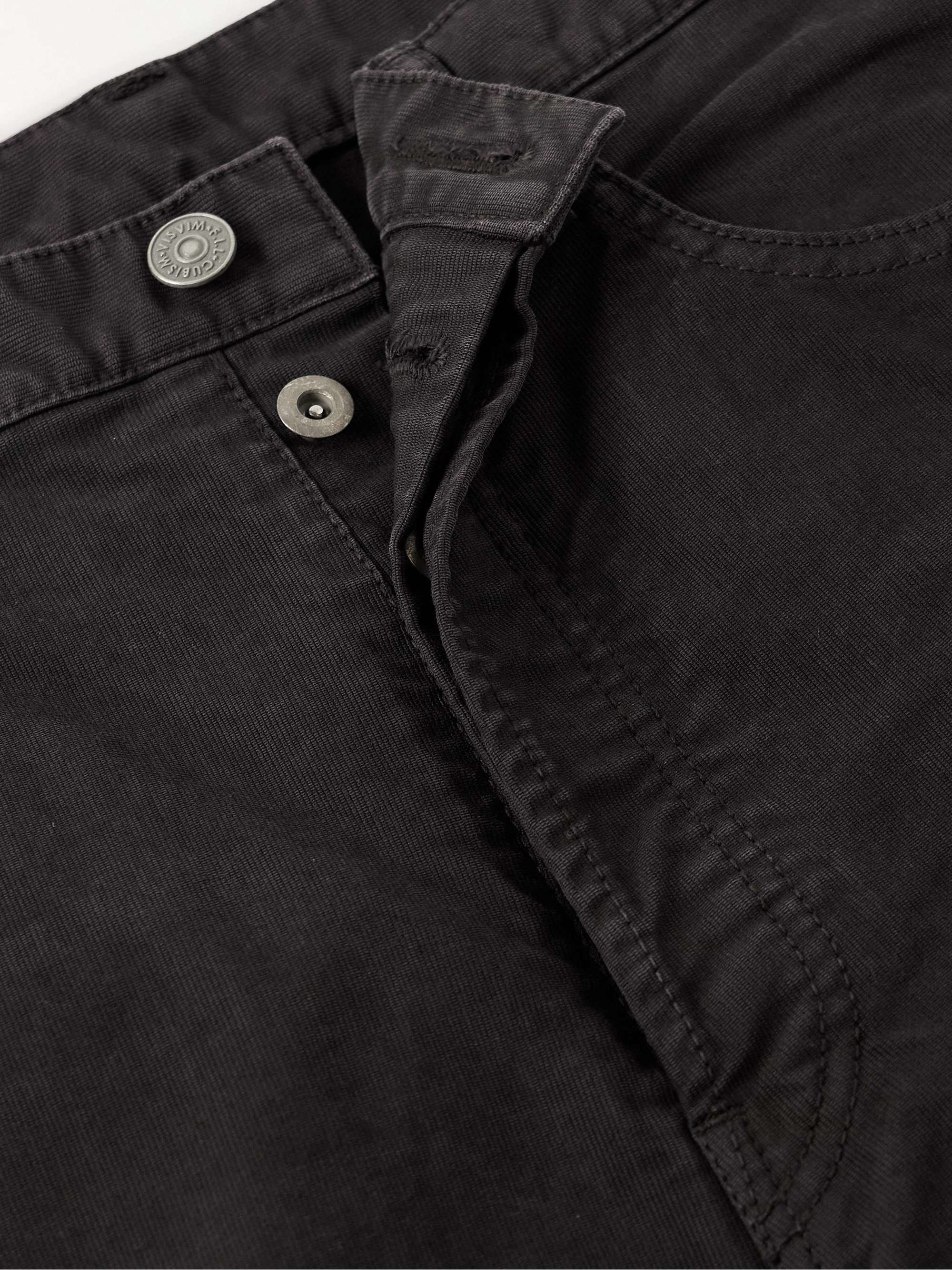 Fluxus 01 Slim-Fit Straight-Leg Garment-Dyed Cotton Trousers view
