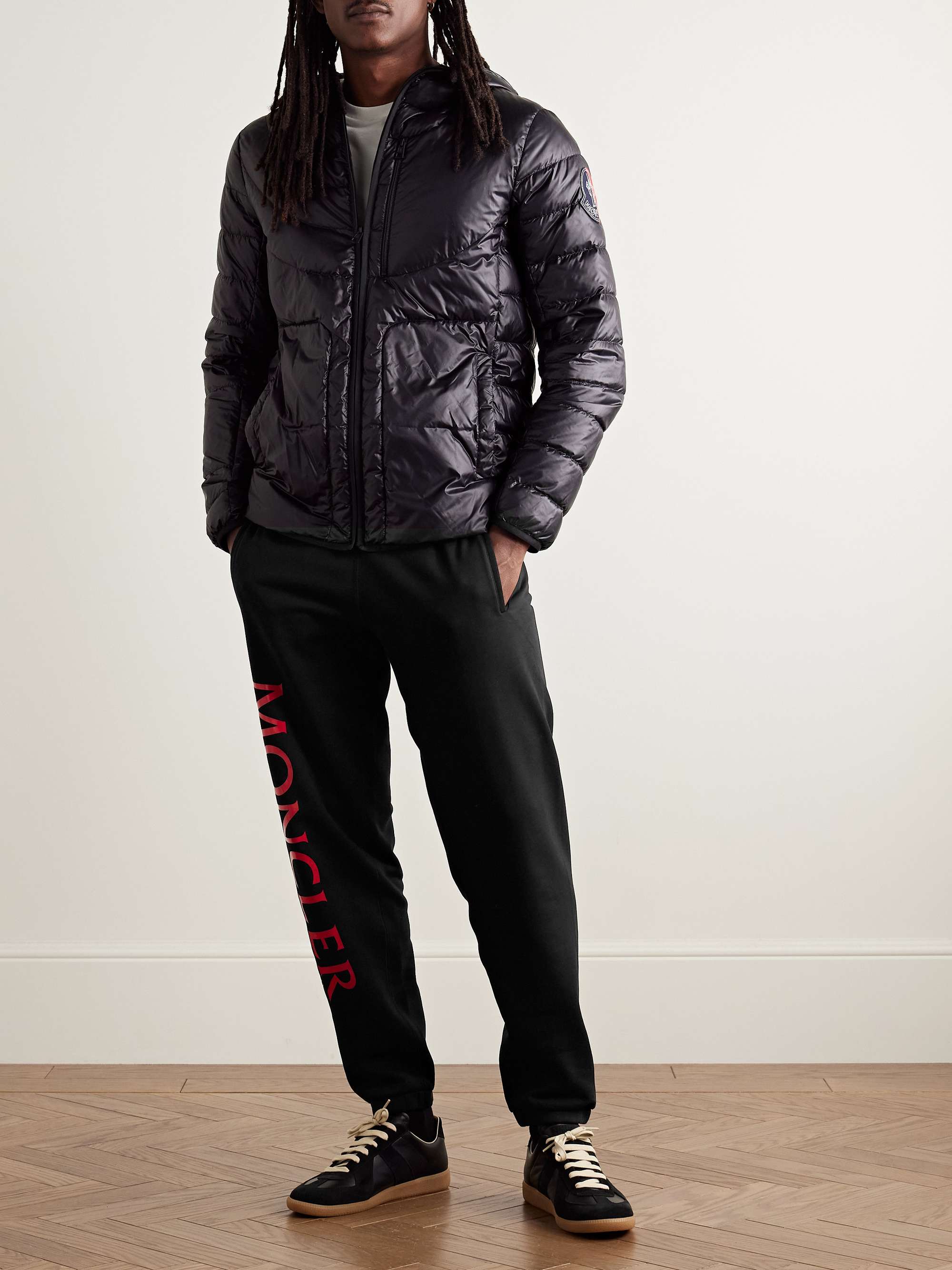 + Awake NY 2 Moncler 1952 Tapered Logo-Print Cotton-Jersey Sweatpants view