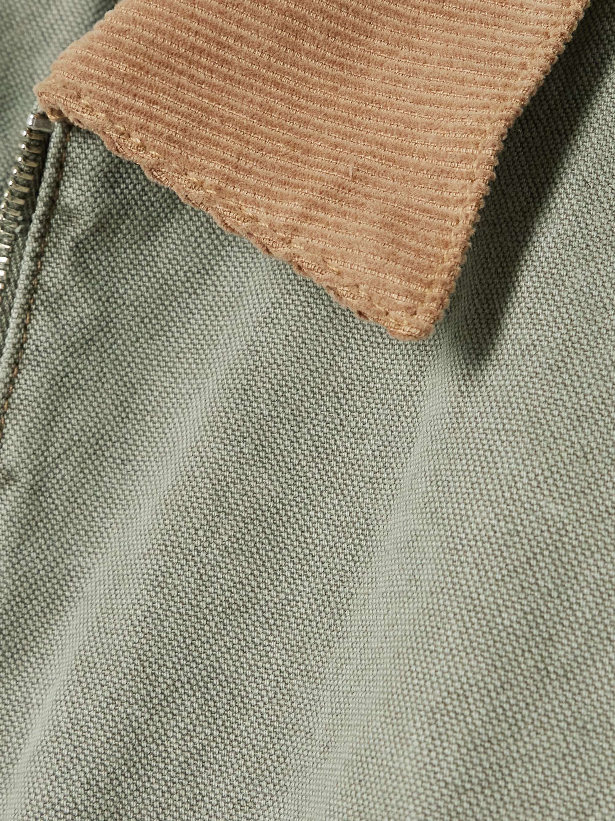 Camden Garage corduroy-trimmed cotton-canvas jacket view