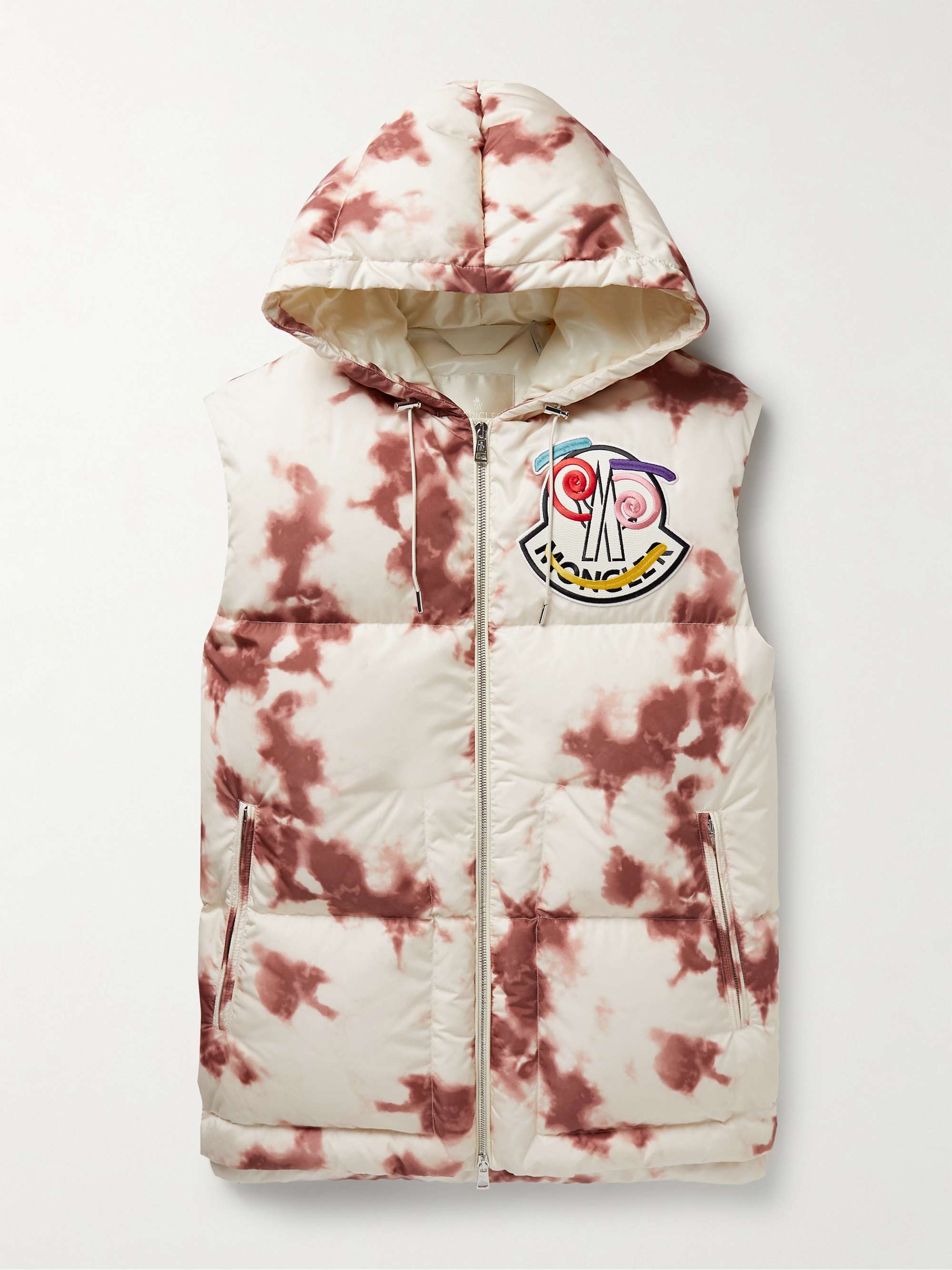 2 Moncler 1952 Tie-Dyed Quilted Shell Hooded Gilet hero visual