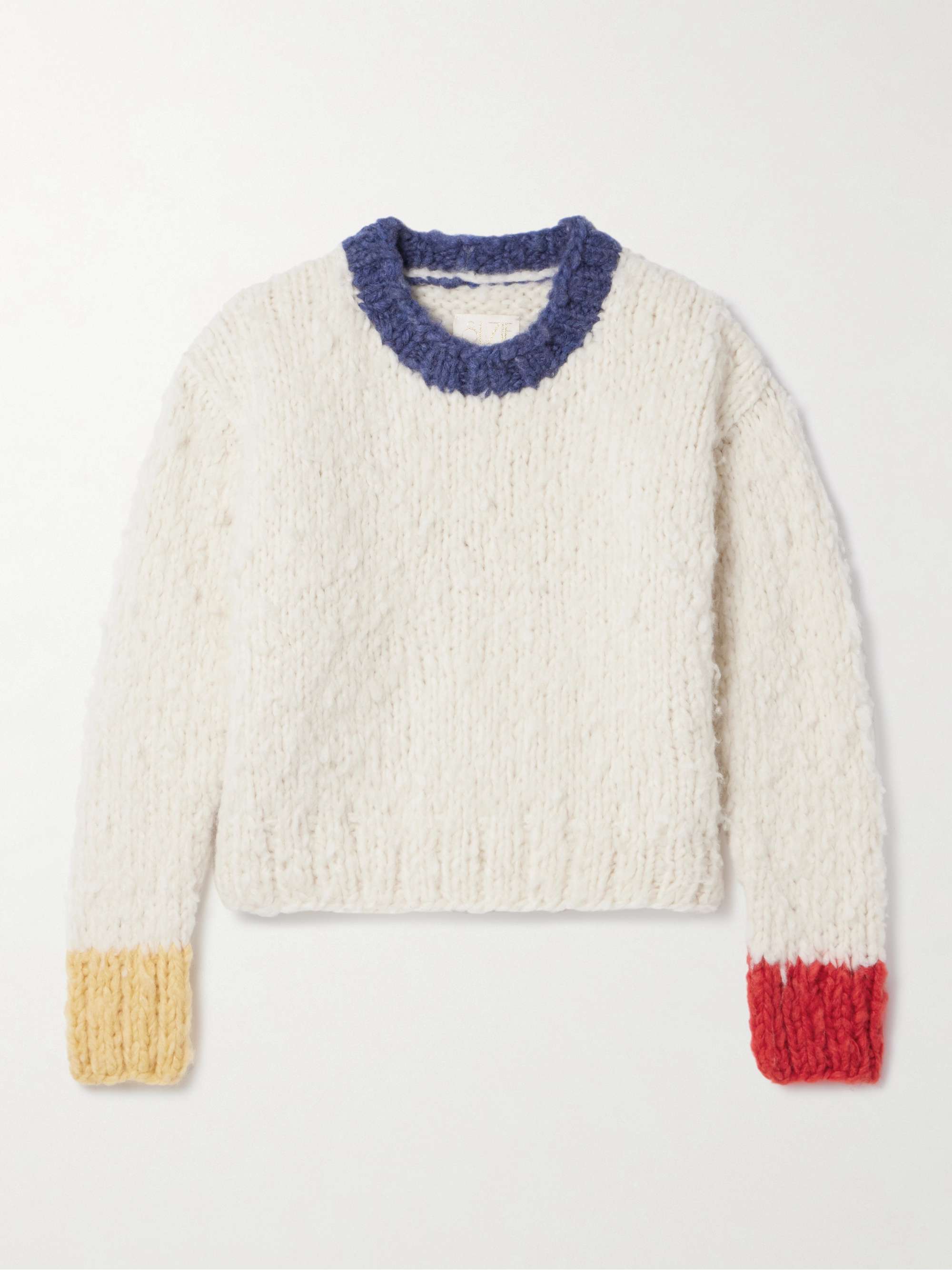 Jooshi color-block cashmere sweater hero visual