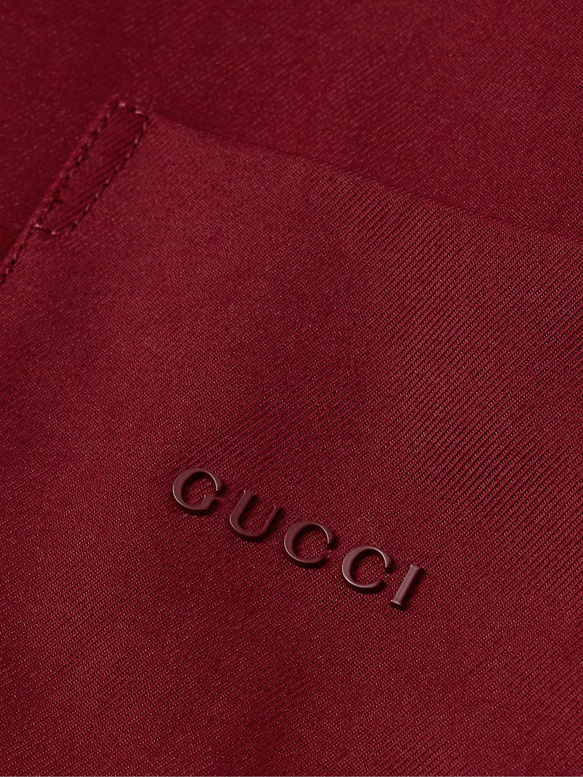 Logo-Embellished Cotton-Blend Gabardine Overshirt view