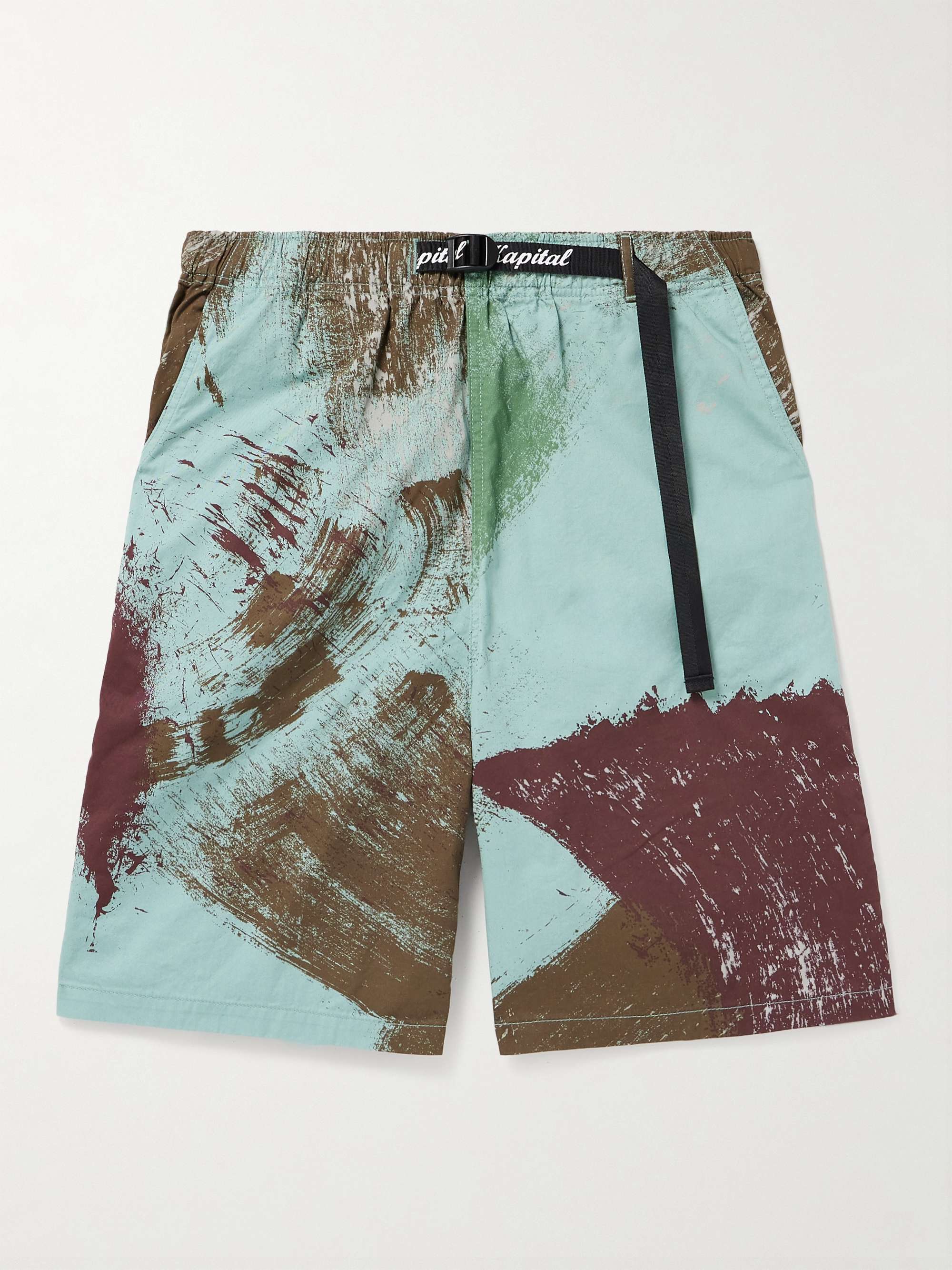 Straight-Leg Printed Shell Shorts hero visual