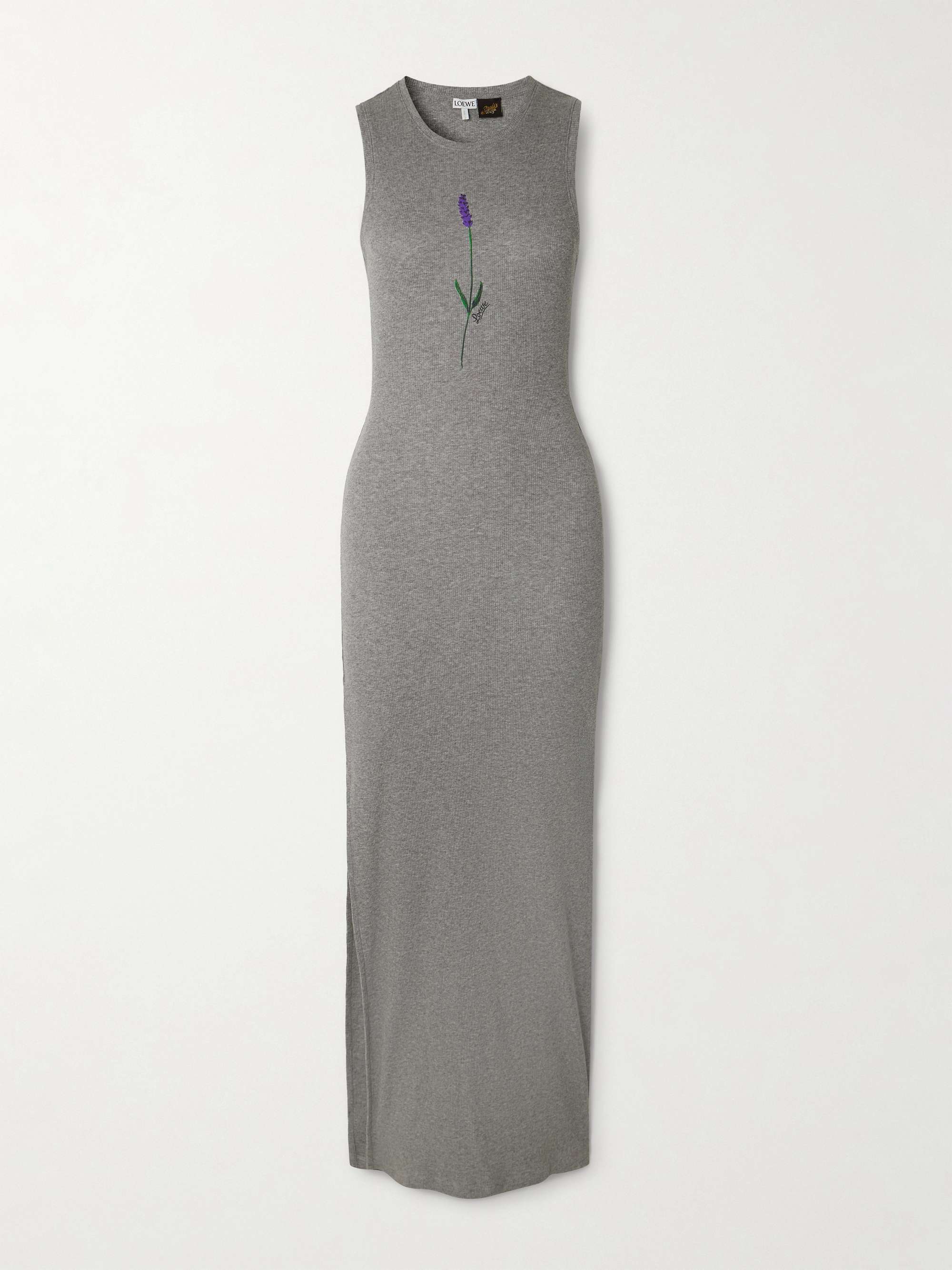 + Paula's Ibiza floral-print ribbed stretch-jersey maxi dress hero visual