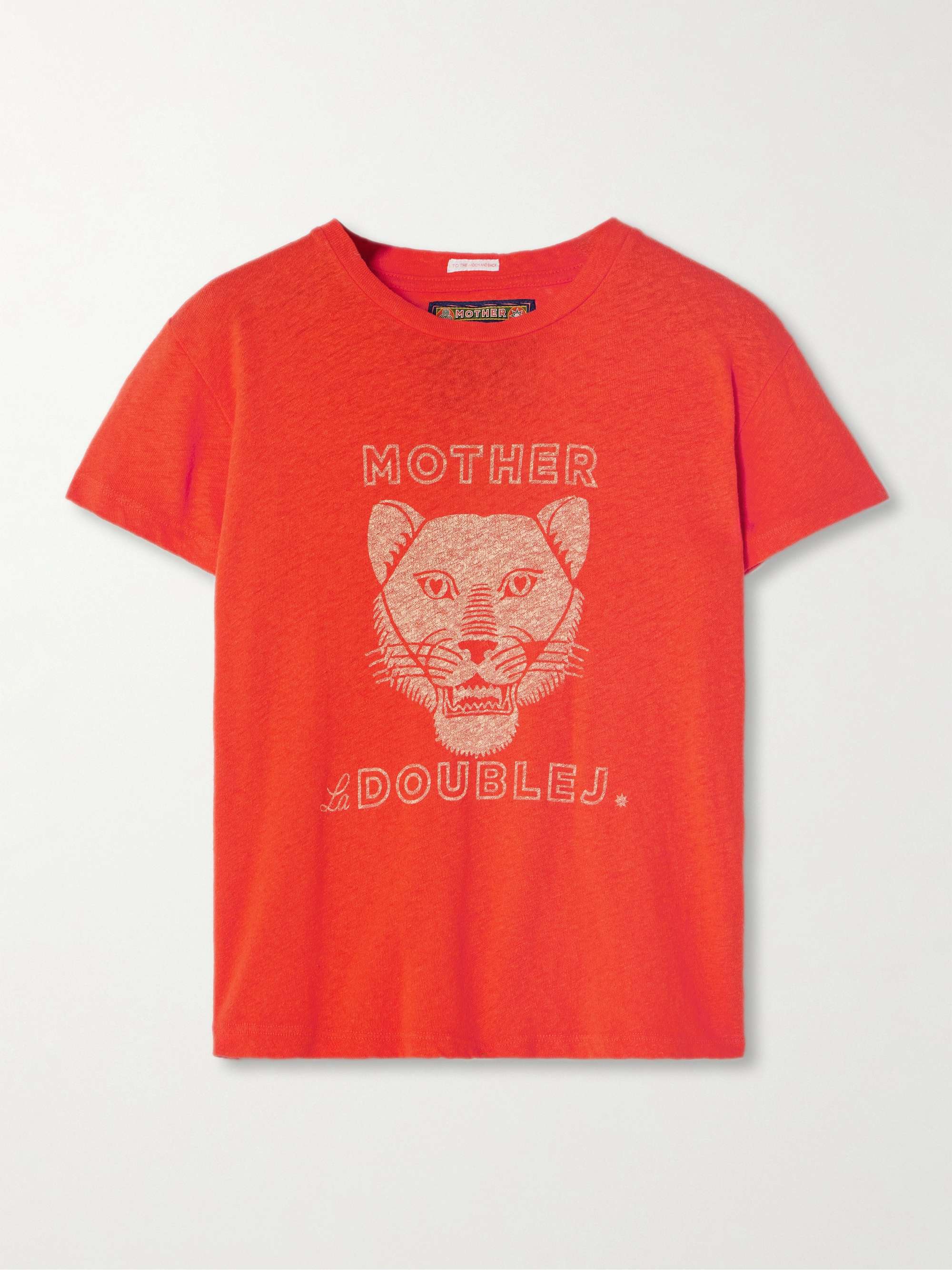 + La DoubleJ The Sinful printed linen and cotton-blend jersey T-shirt hero visual