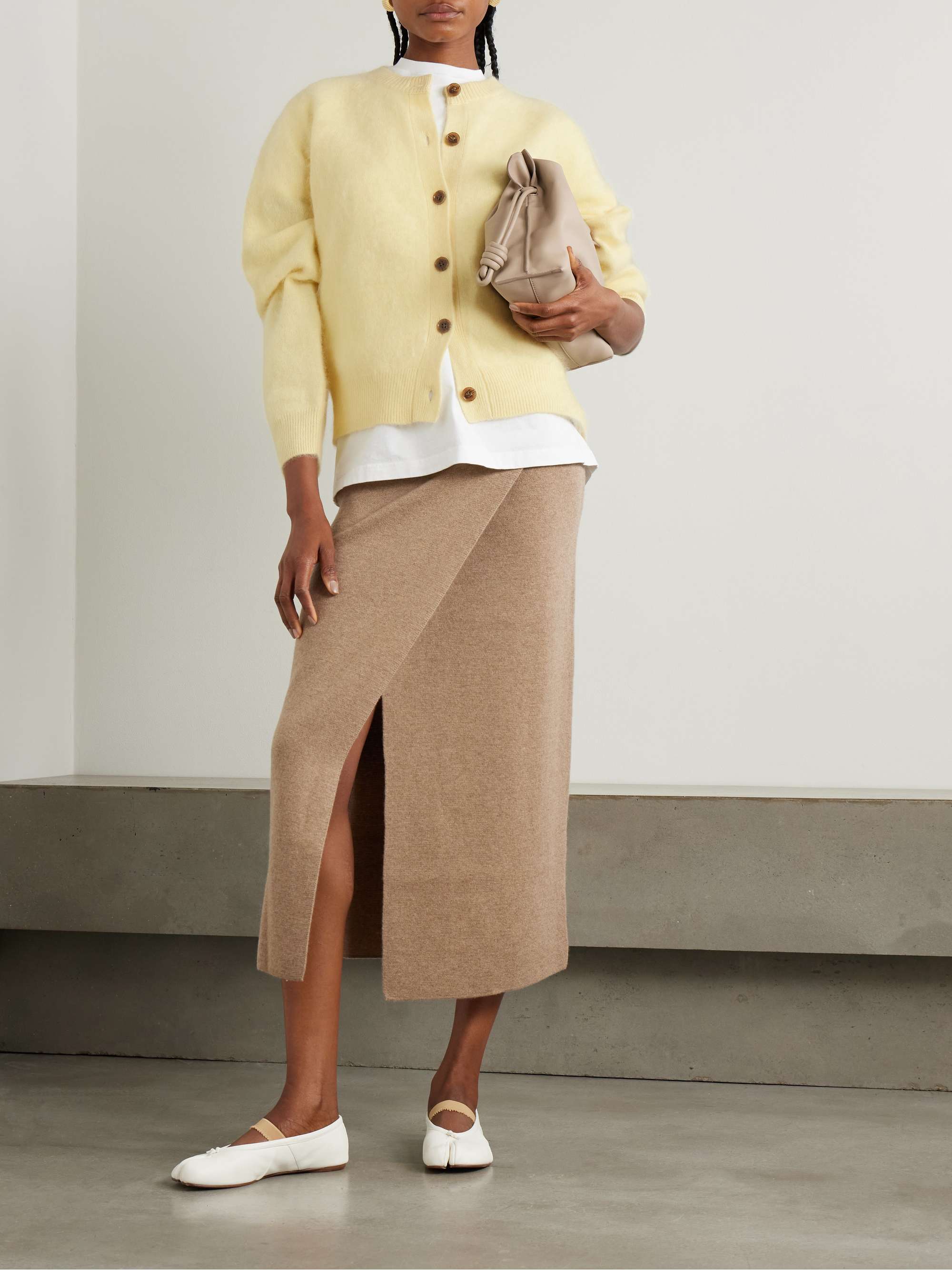 Melba brushed-cashmere cardigan view