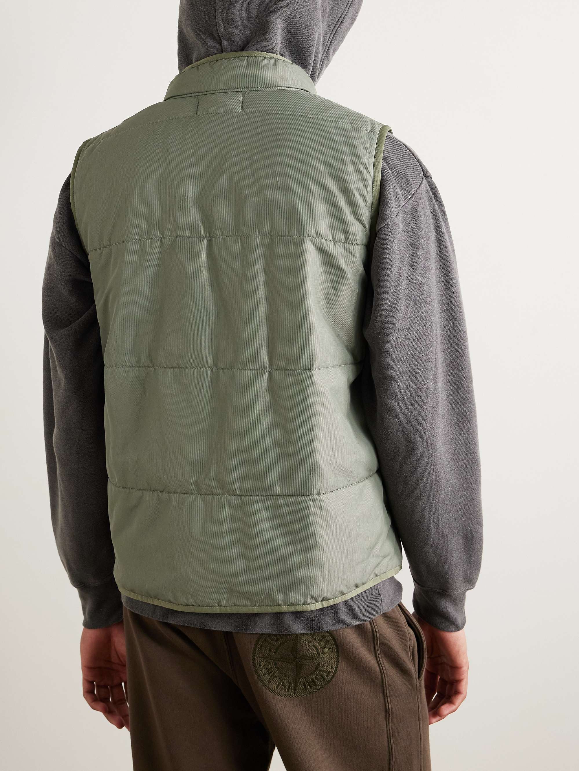 Logo-Appliquéd Padded Quilted Shell Gilet view