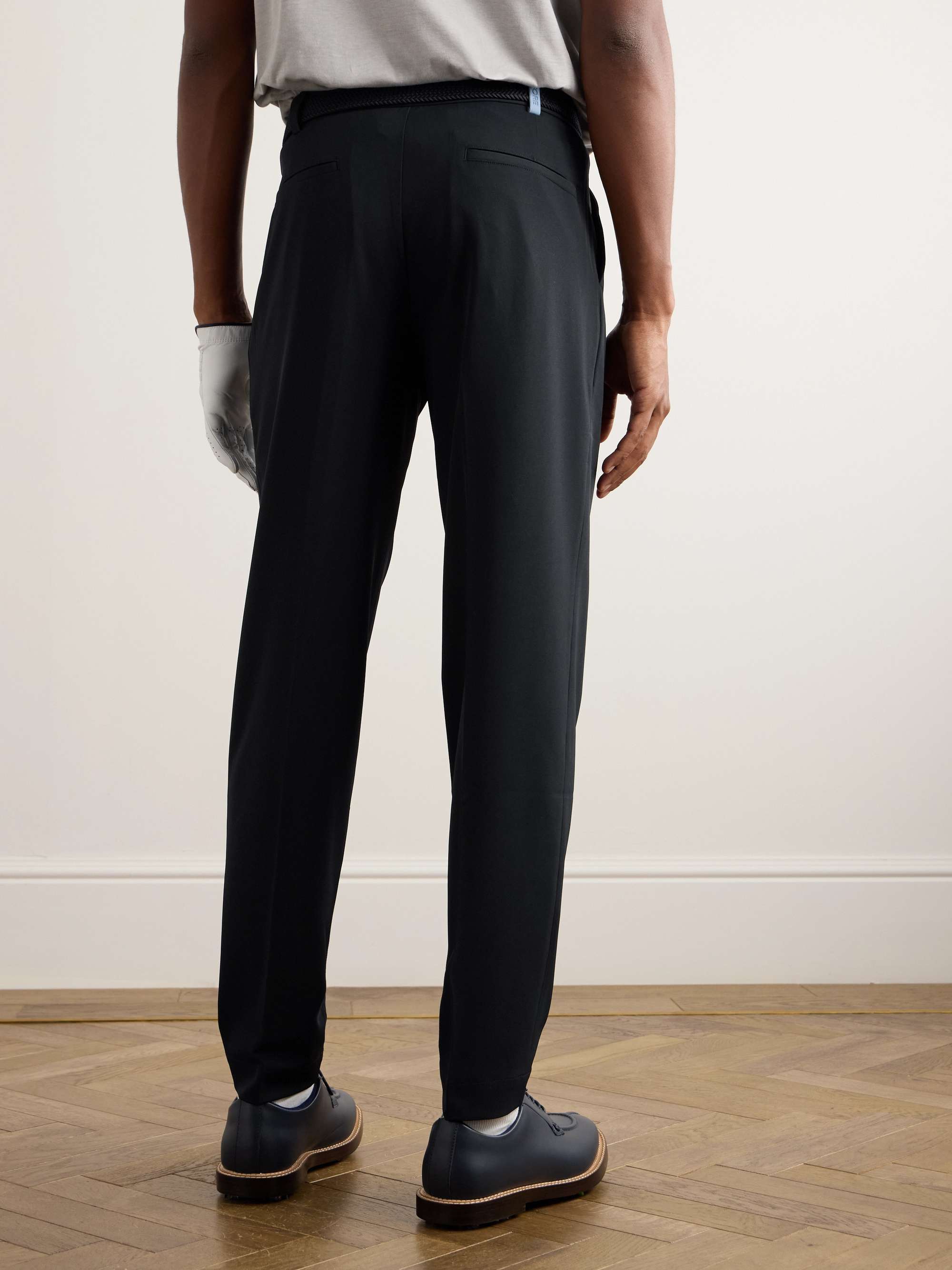 + GFore Tapered Pleated Stretch-Twill Trousers view
