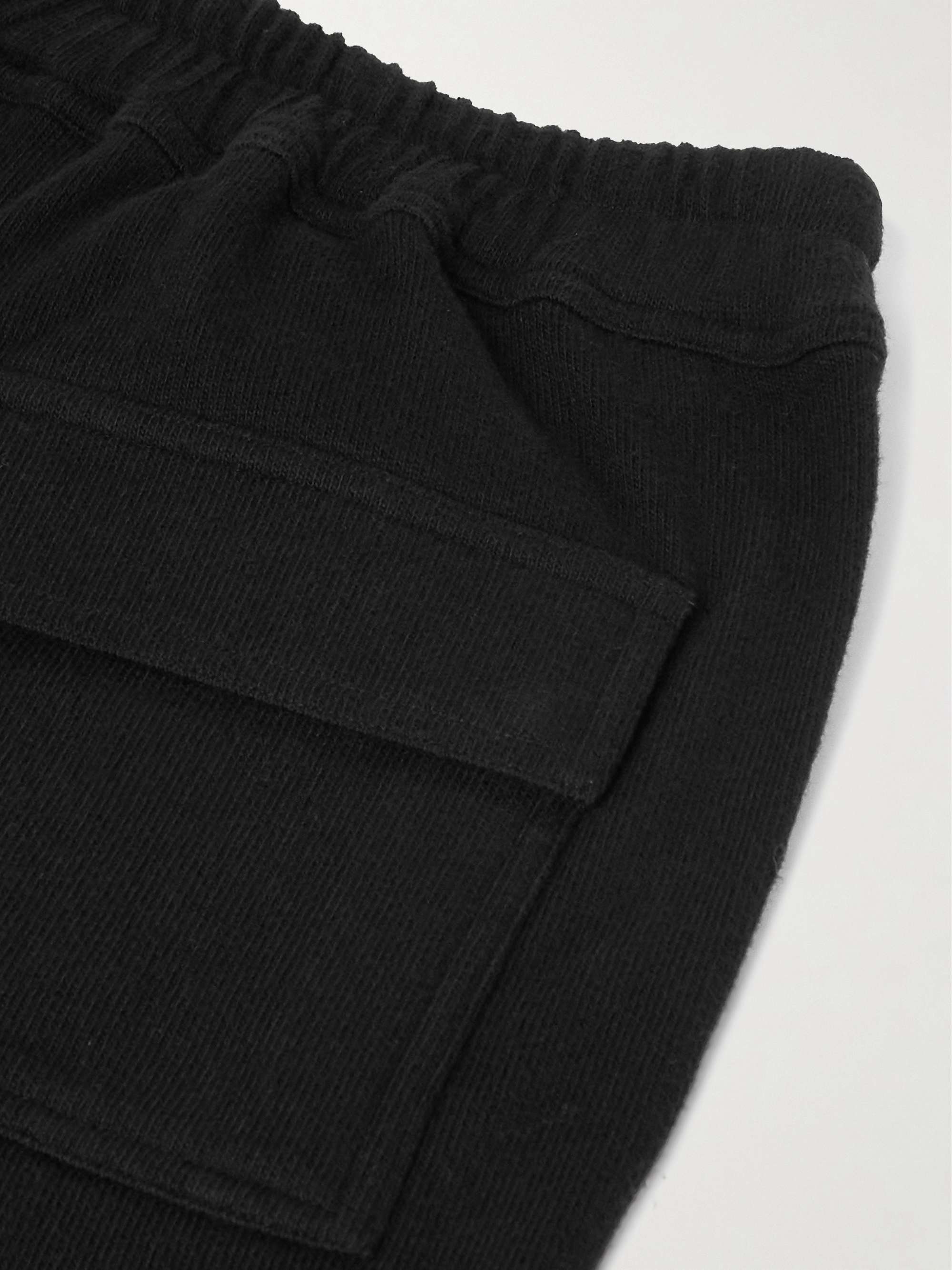 + Moncler Tapered Logo-Appliquéd Cotton-Jersey Sweatpants view