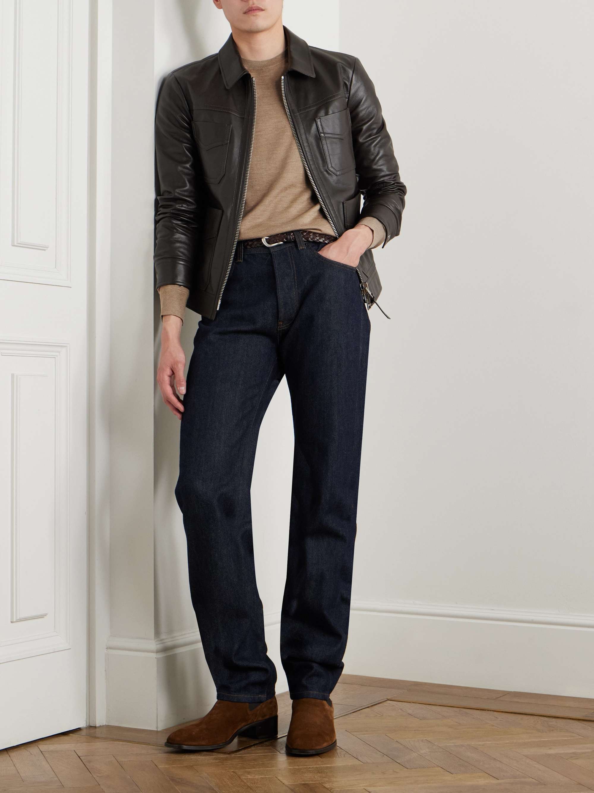 Slim-Fit Wool Sweater view