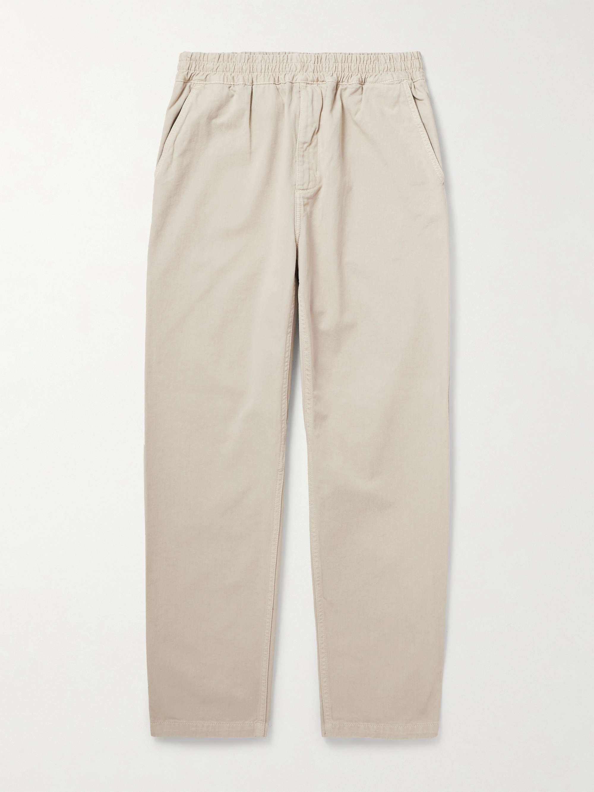 Flint Straight-Leg Garment-Dyed Organic Cotton-Twill Trousers hero visual