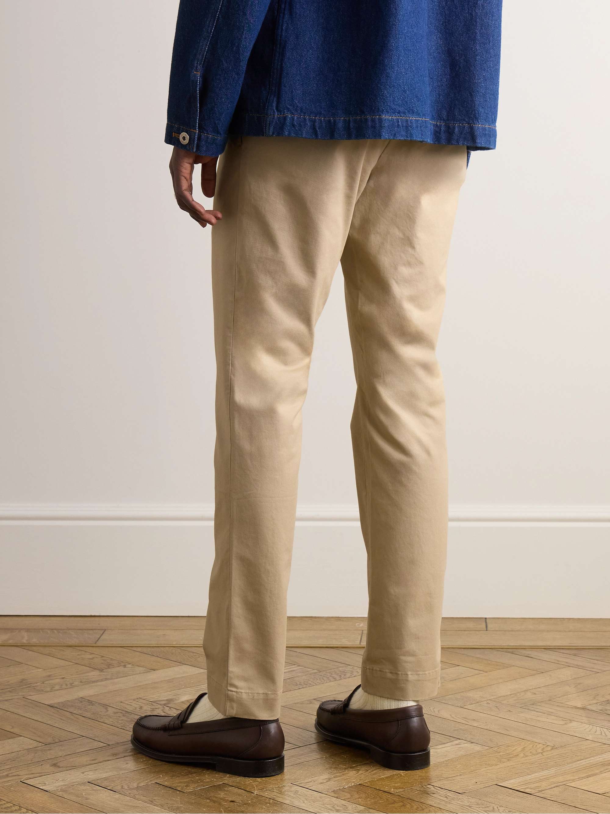 Slim-Fit Stretch-Cotton Twill Chinos view