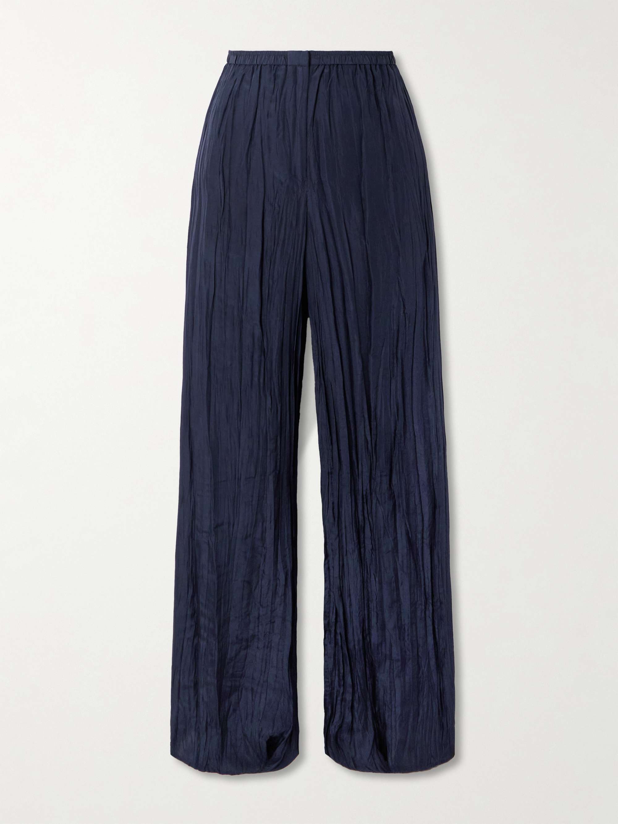Thoresby crinkled silk-habotai wide-leg pants hero visual