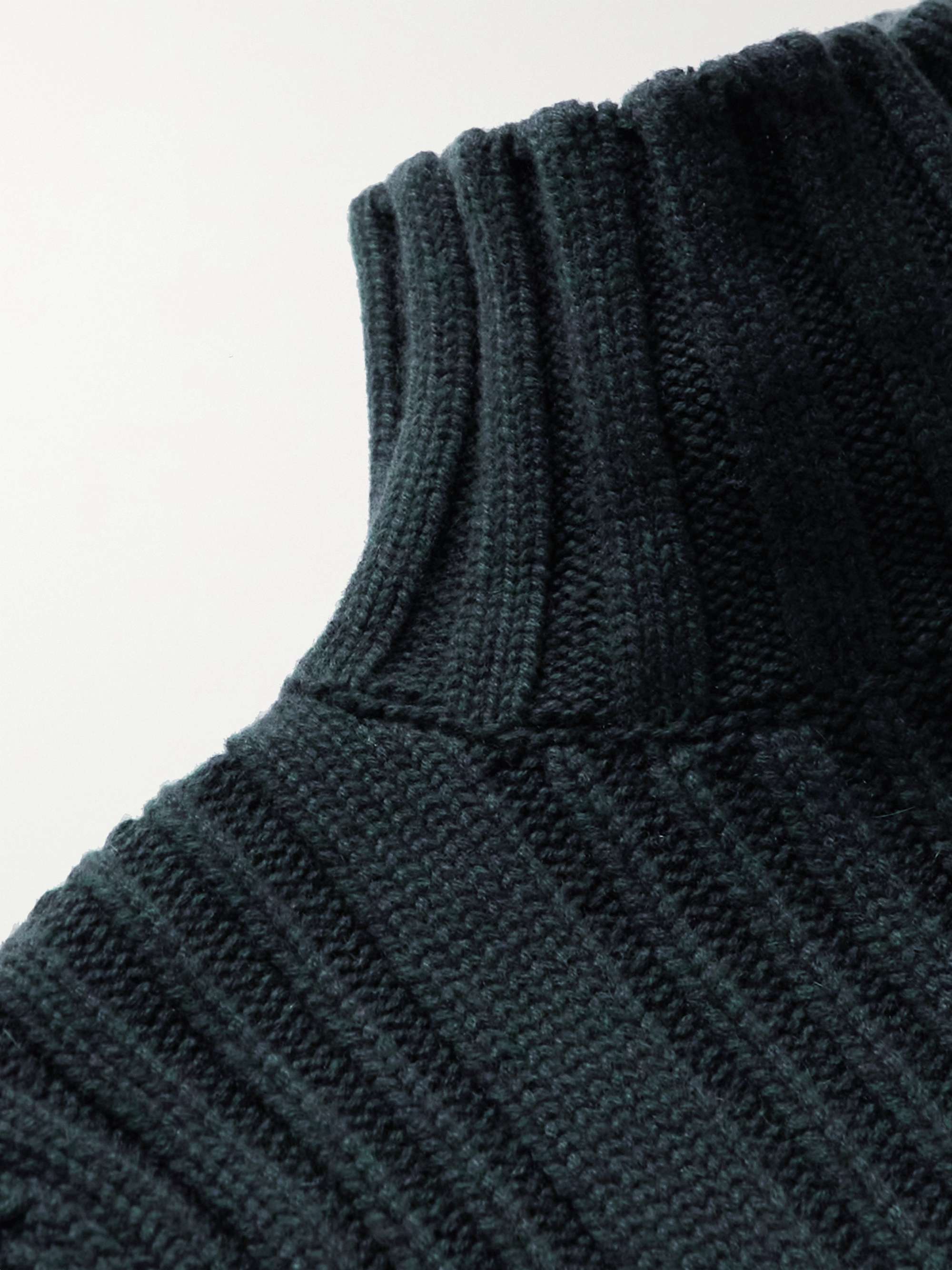 Ribbed Baby Cashmere Rollneck Sweater view