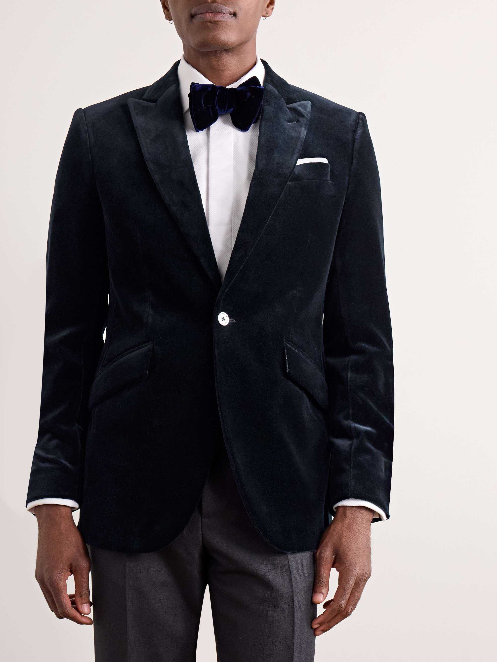 Newport Cotton-Velvet Tuxedo Jacket view