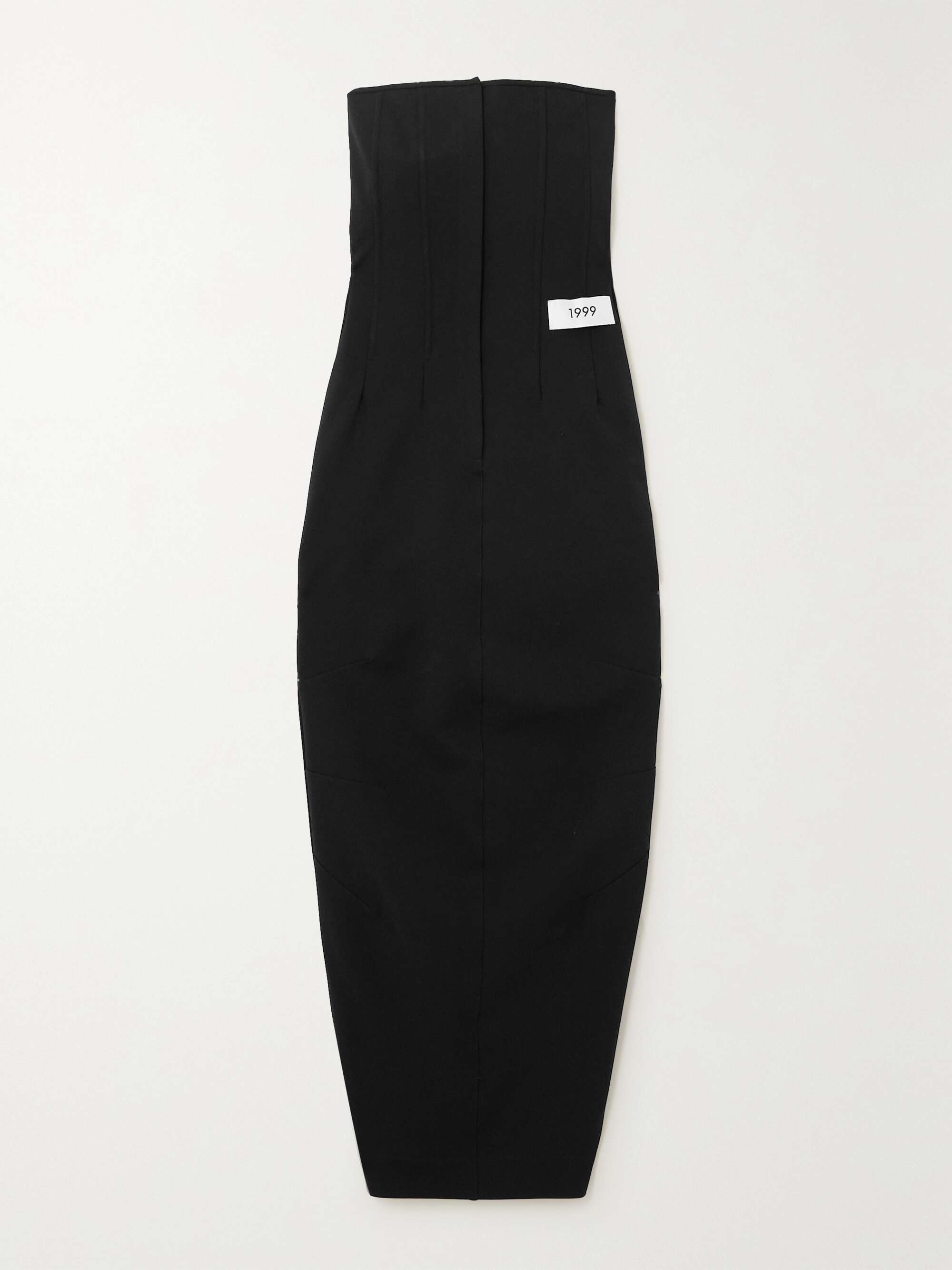 Kim zip-detailed stretch-crepe bustier maxi dress hero visual