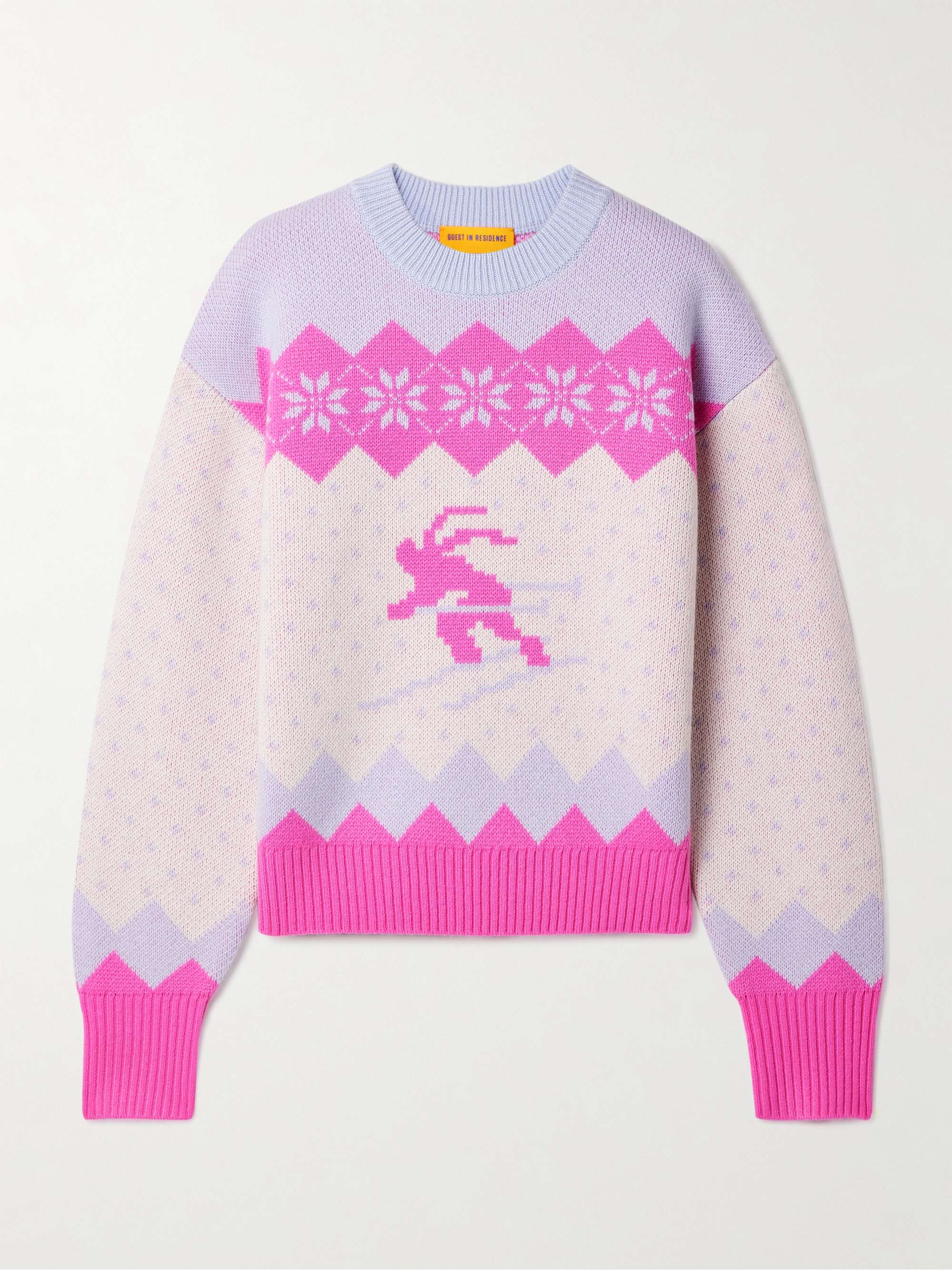 Downhill jacquard-knit wool and cashmere-blend sweater hero visual