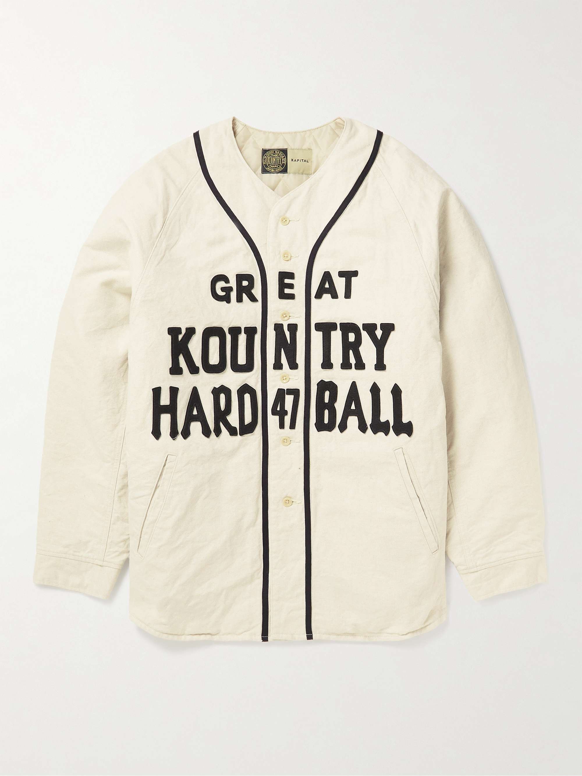 Great Kountry Appliquéd Cotton and Linen-Blend Canvas Shirt hero visual