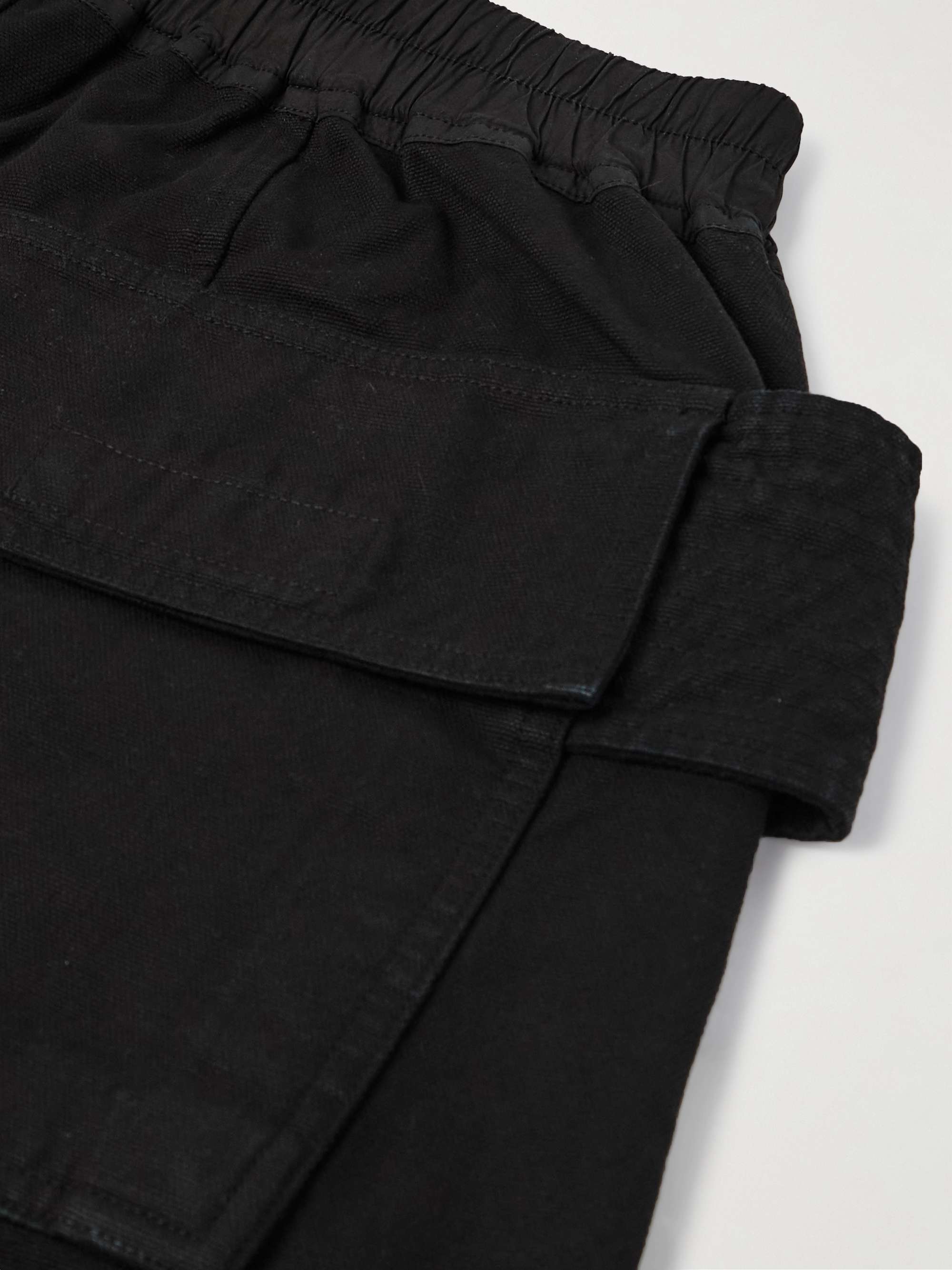 Creatch Wide-Leg Cotton-Blend Canvas Drawstring Cargo Trousers view