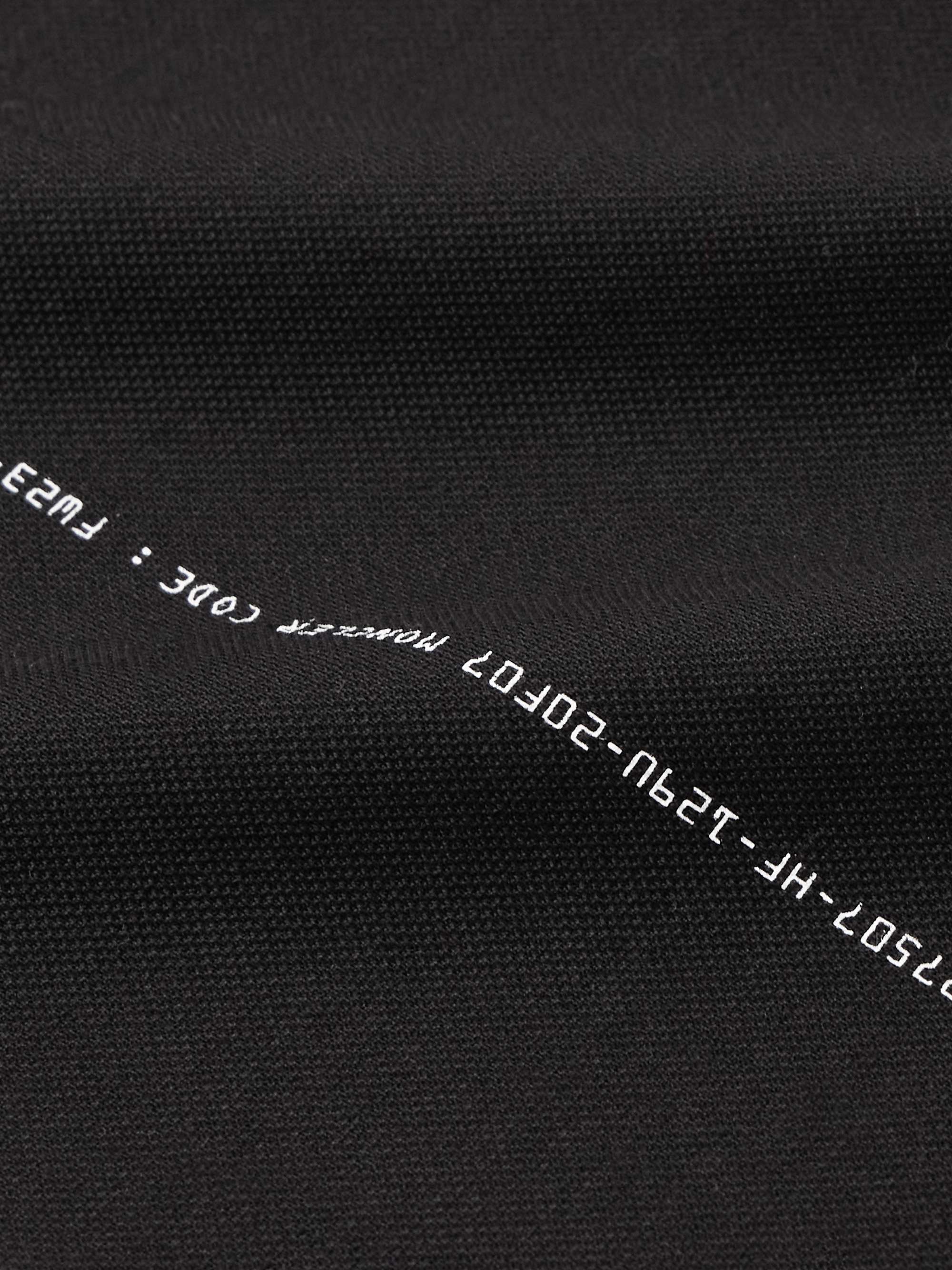 7 Moncler FRGMT Hiroshi Fujiwara Logo-Appliquéd Satin-Trimmed Cotton-Jersey Polo Shirt view