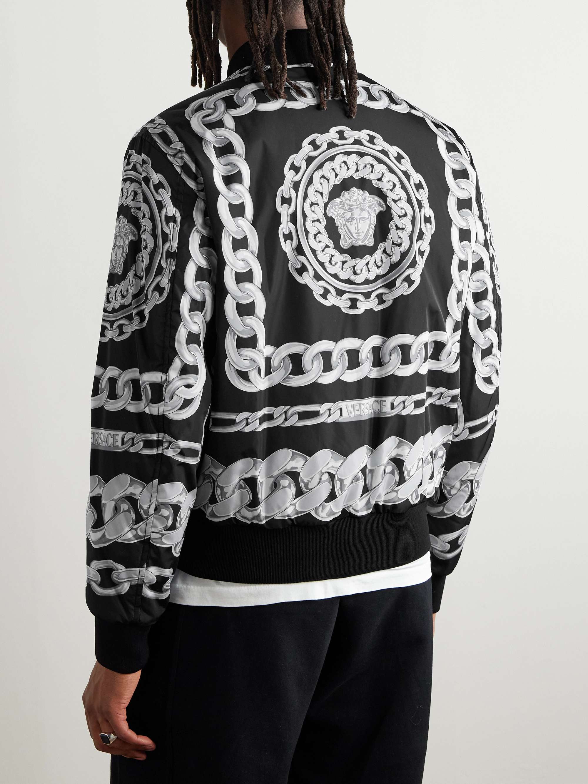 Reversible Padded Printed Shell Bomber Jacket view