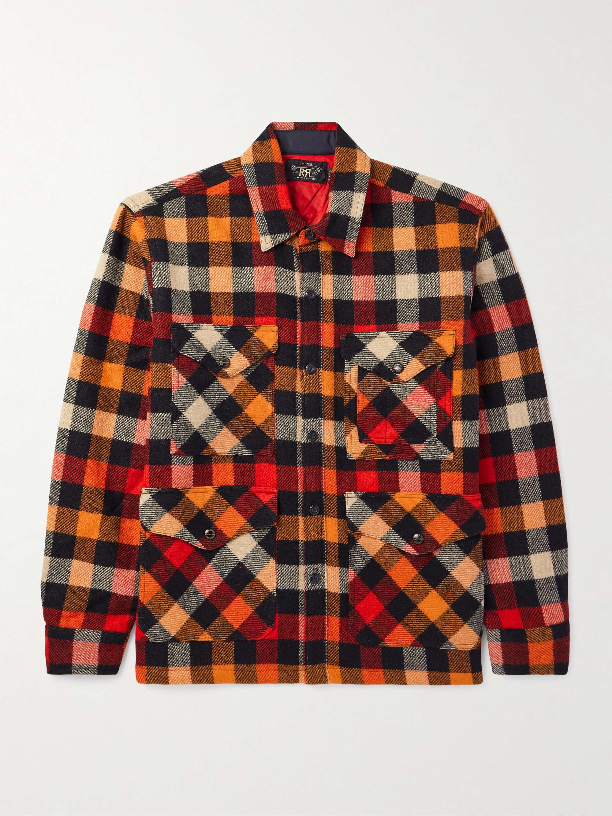 Checked Wool Shirt Jacket hero visual