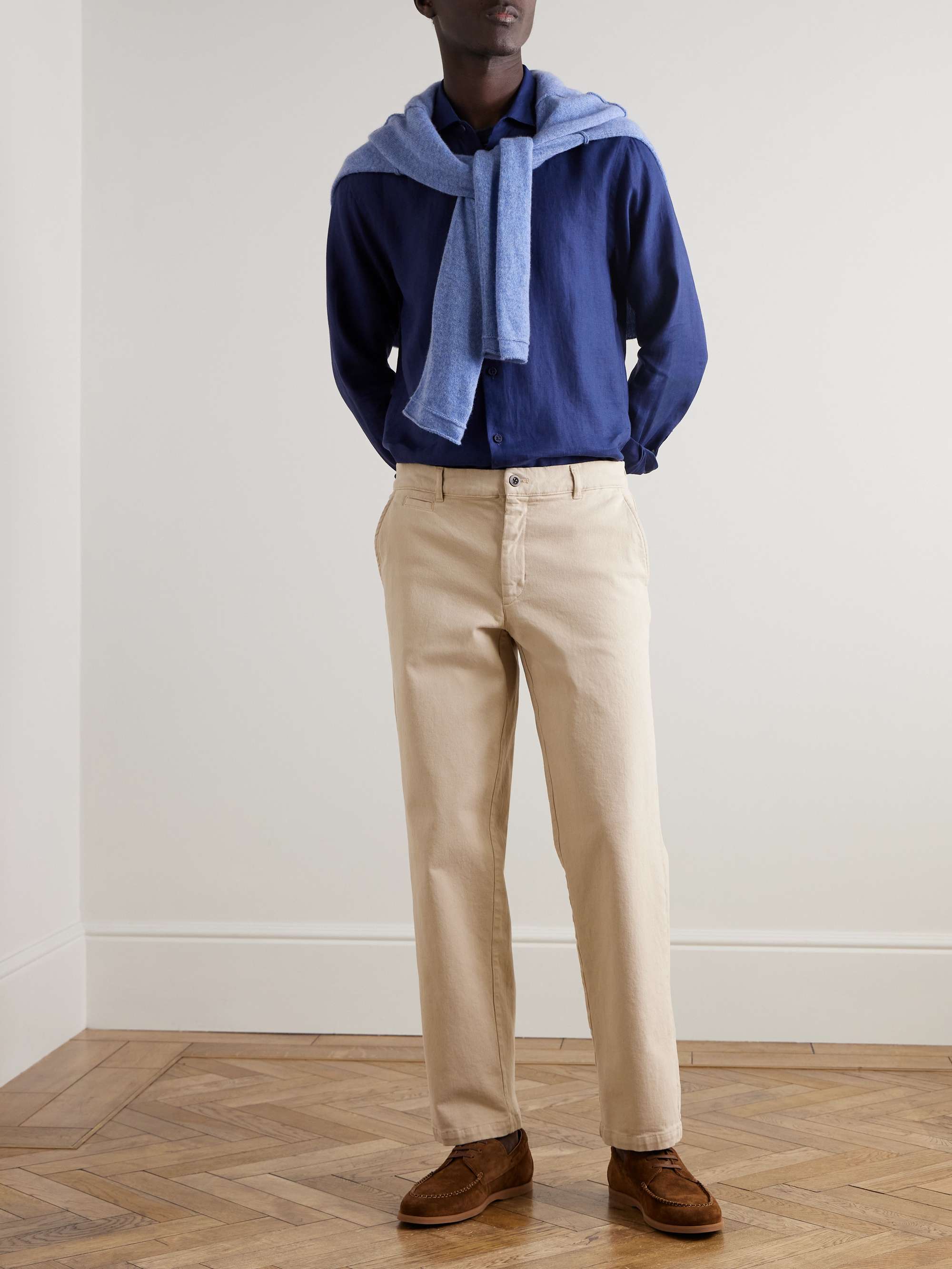 Giles Slim-Fit Linen Shirt view