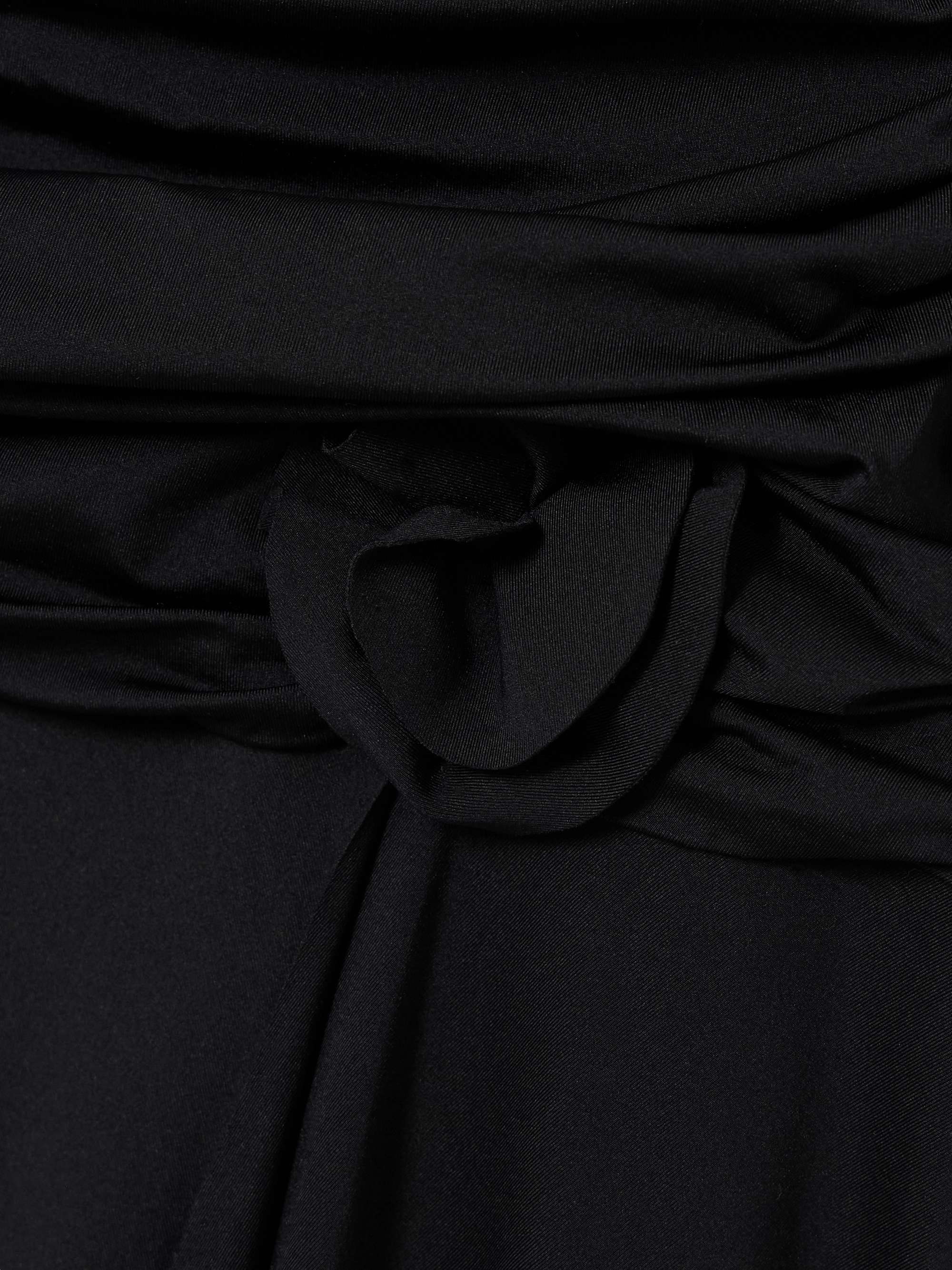 Mageia draped tulle and stretch satin-jersey maxi dress view