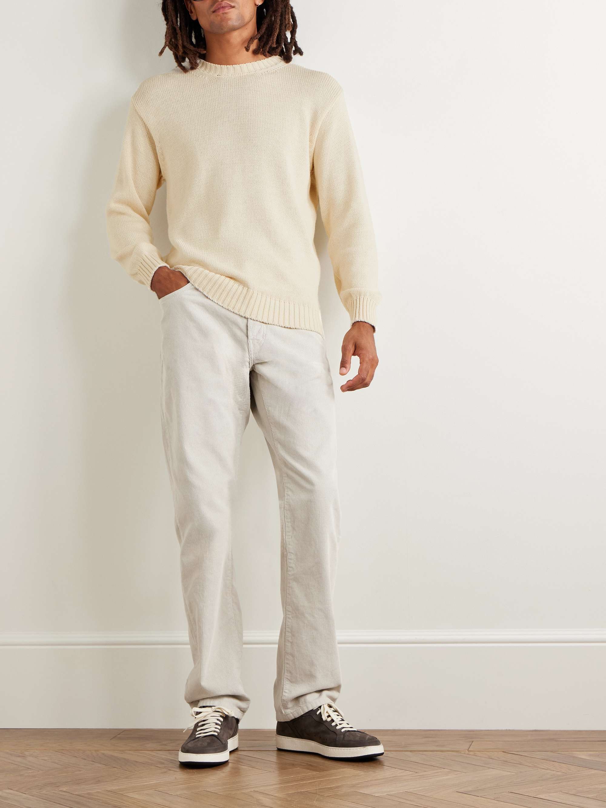 Alpaca, Merino Wool, Cashmere and Silk-Blend Sweater view