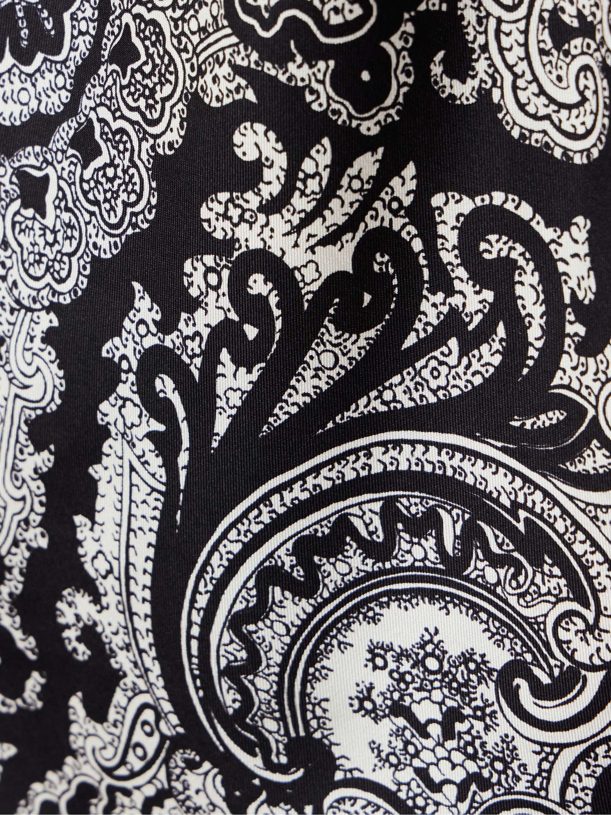 Audrey bandana-print silk halterneck top view