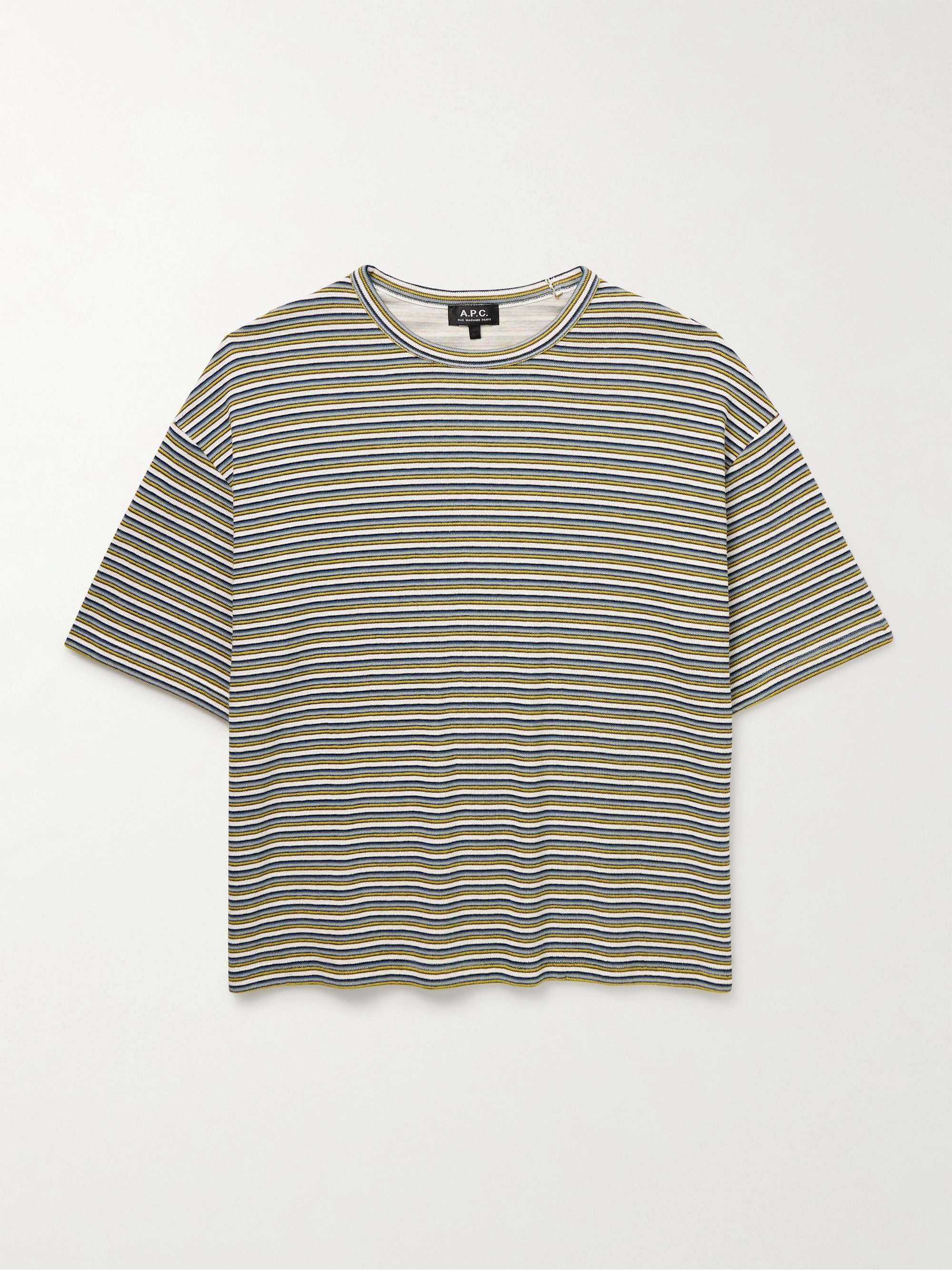 Bahia Jacquard-Knit Organic Cotton-Blend T-Shirt hero visual