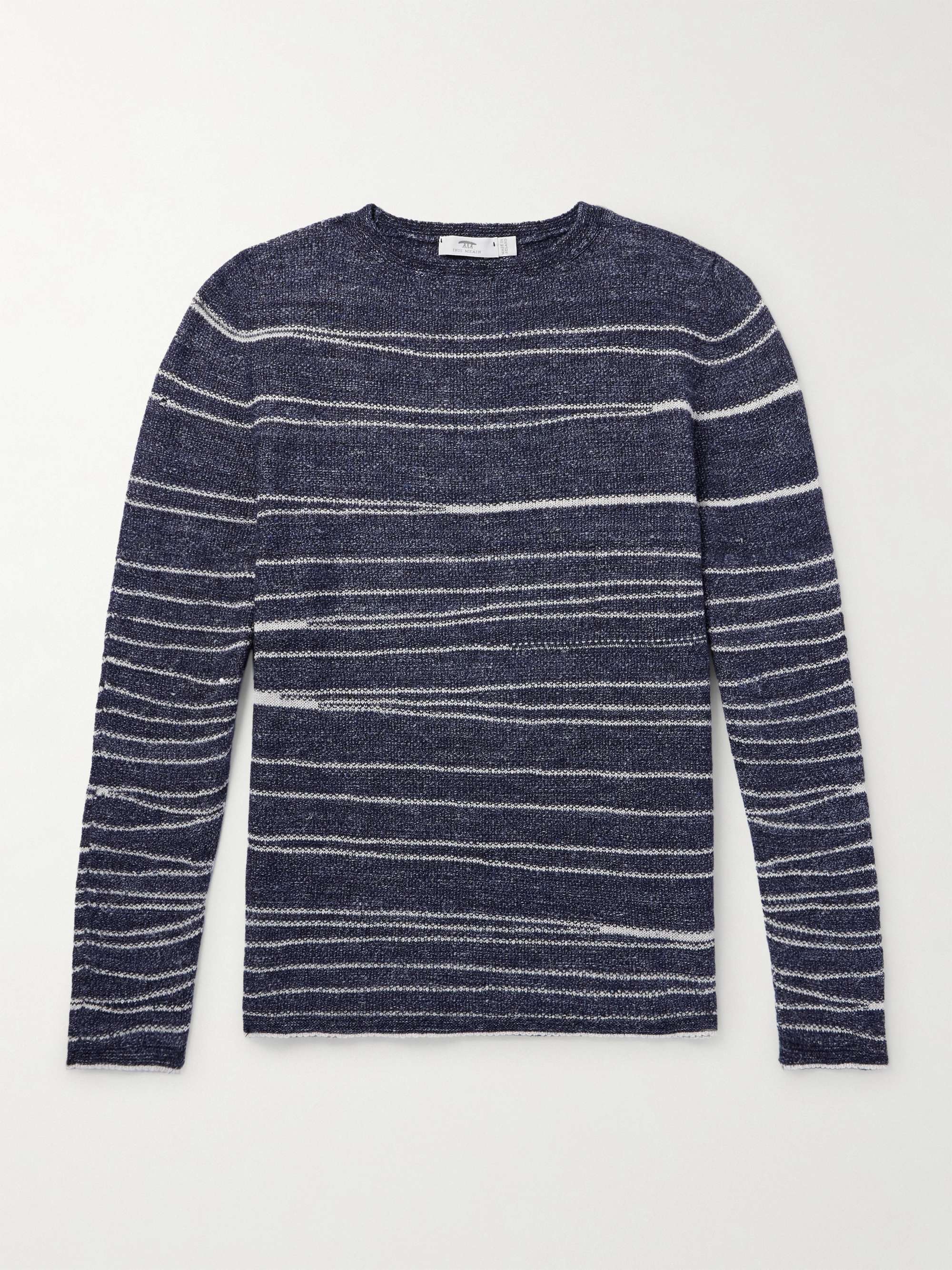 Taoide Striped Linen, Cashmere, Silk and Cotton-Blend Sweater hero visual