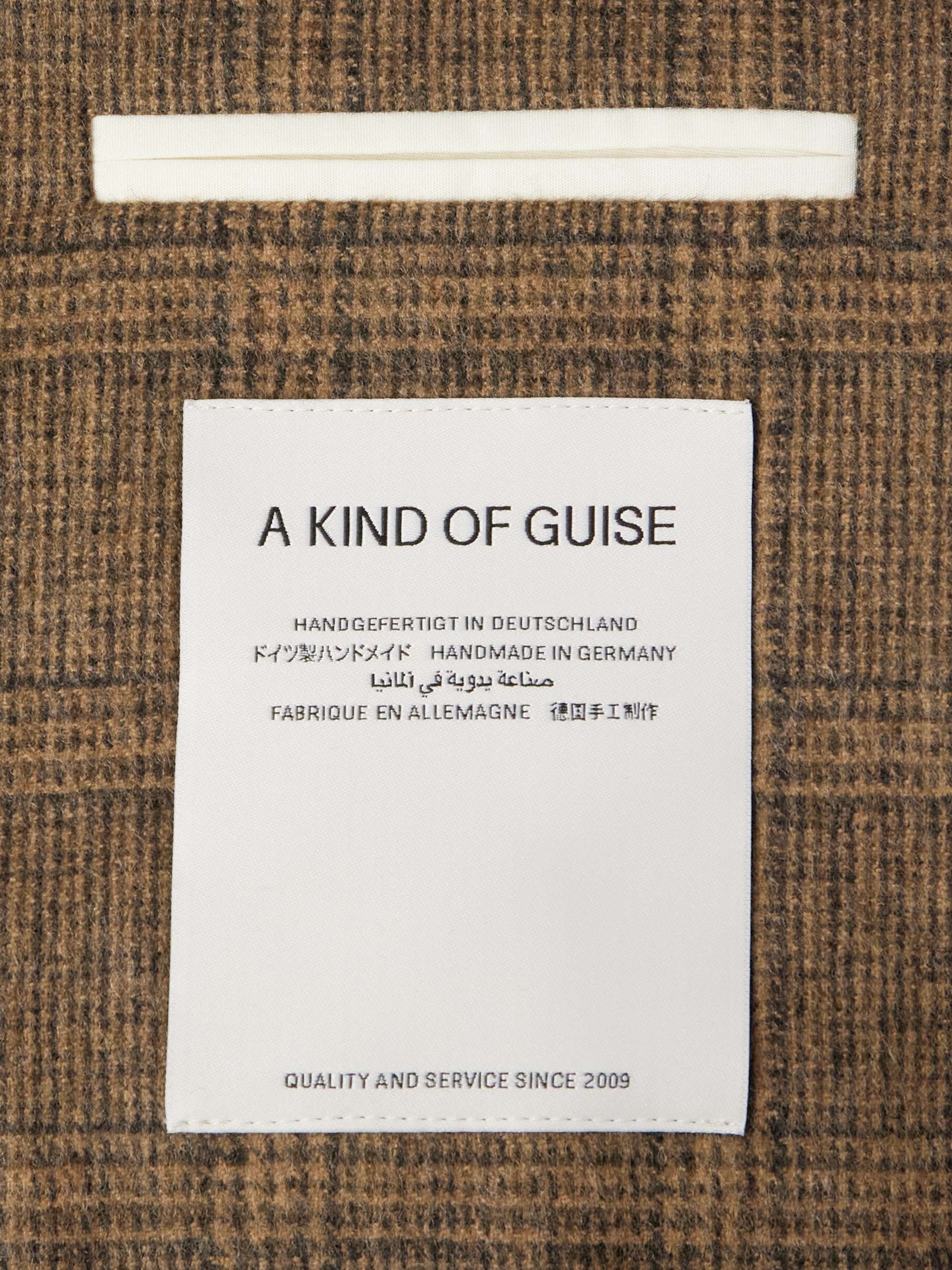 Checked Virgin Wool and Alpaca-Blend Suit Jacket view