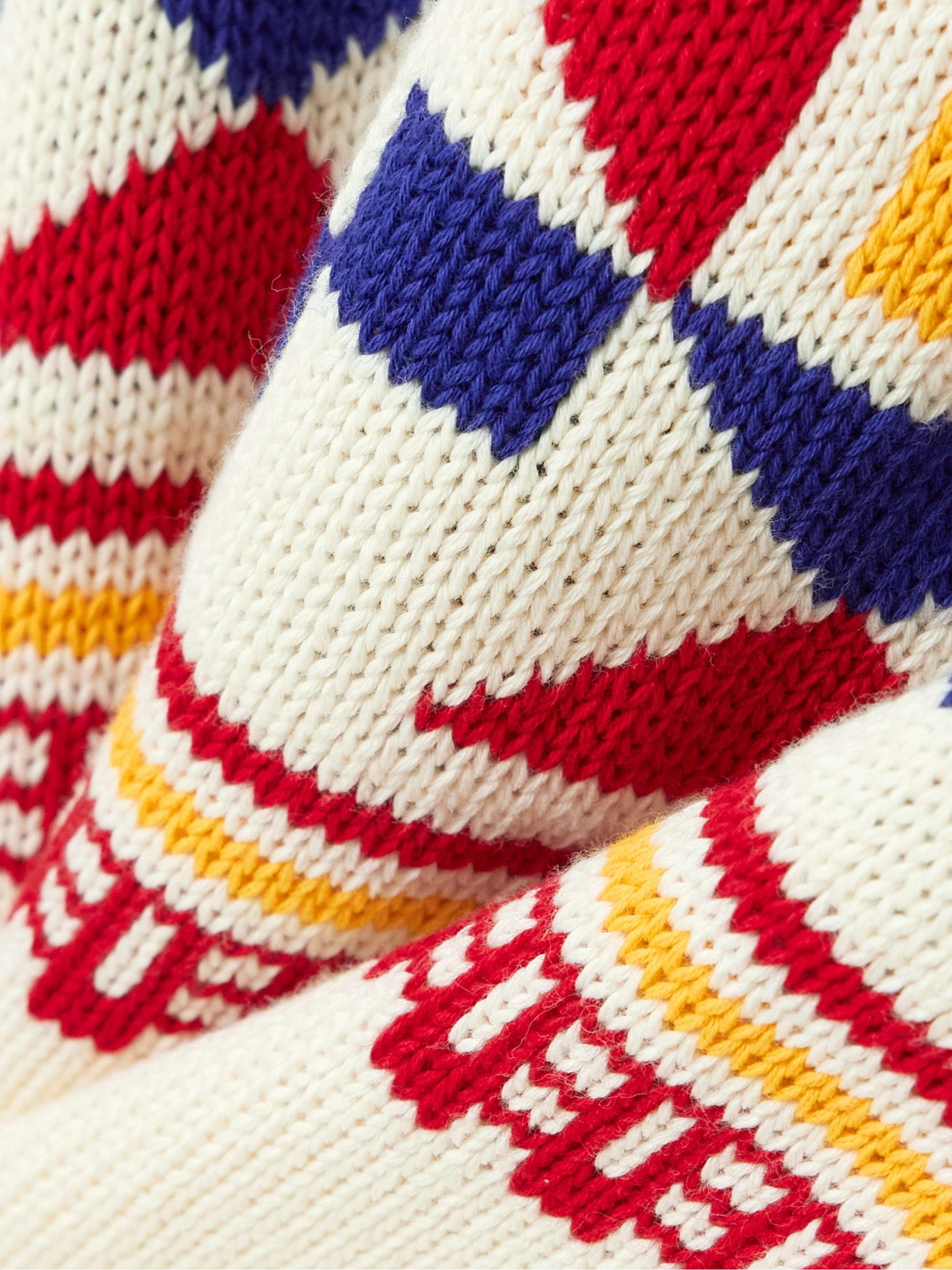Lara intarsia-knit cotton-blend sweater view