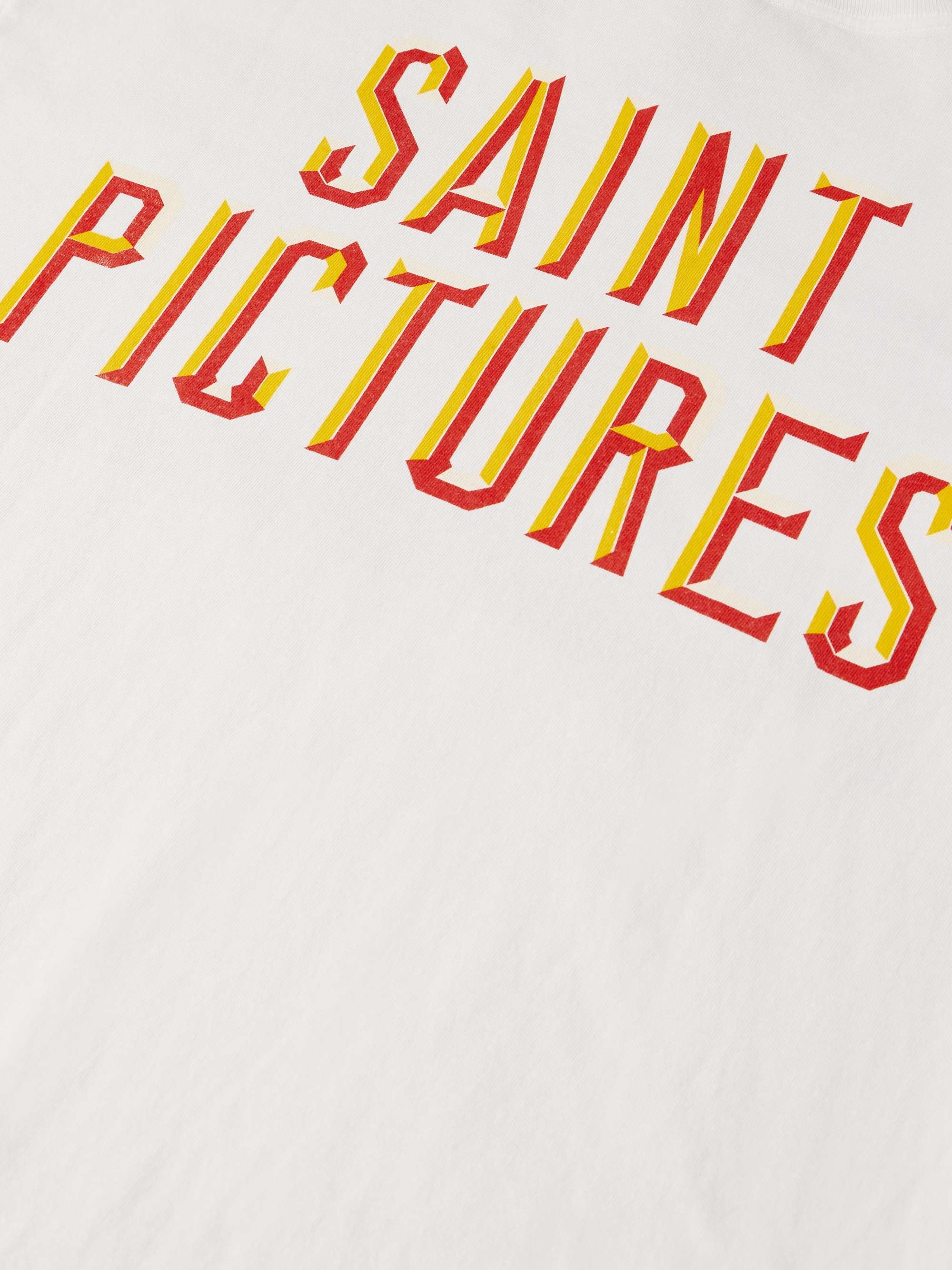 Saint Heaven Logo-Print Cotton-Jersey T-Shirt view