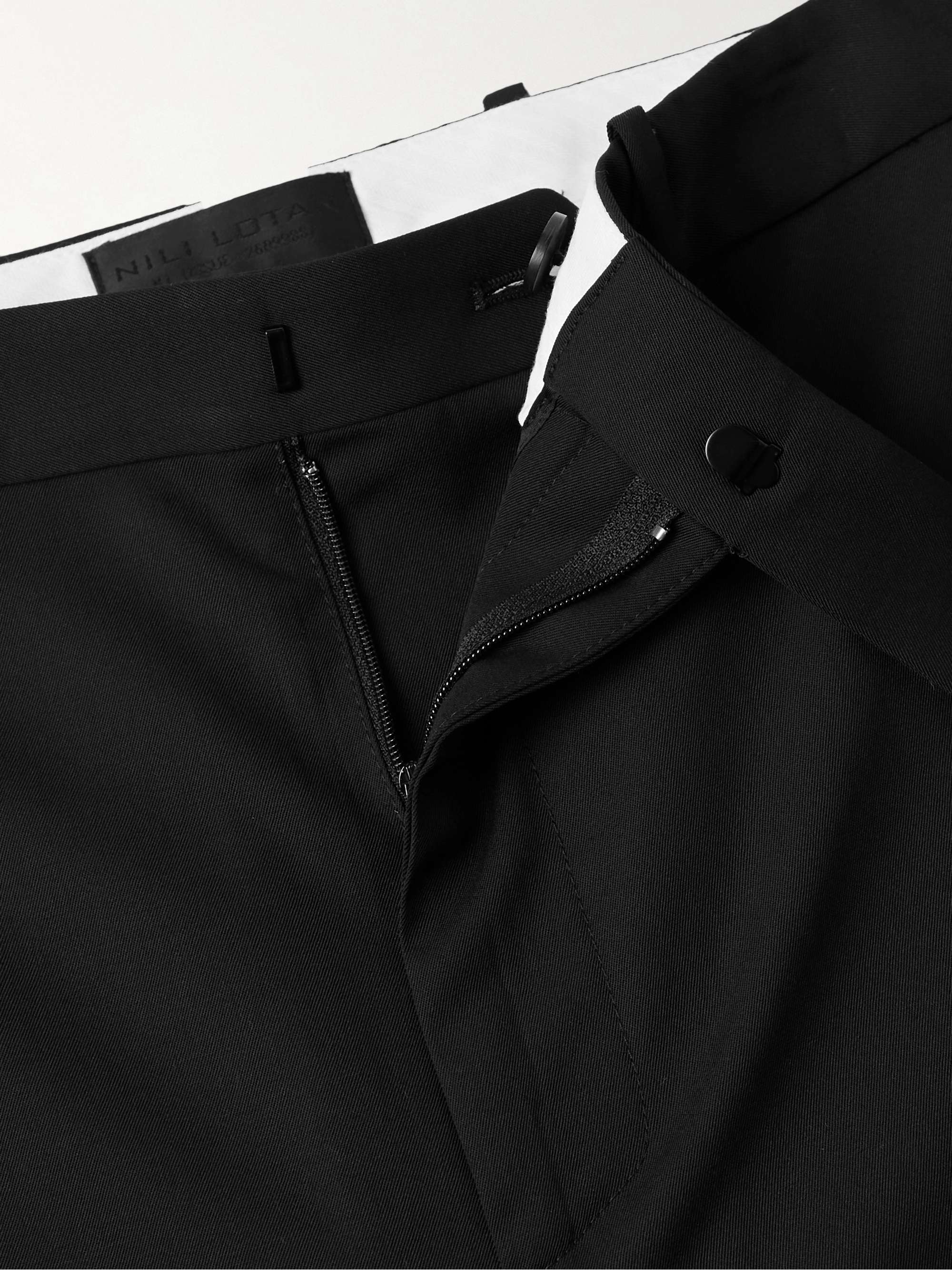 Tel Aviv Tapered Cropped Virgin Wool-Twill Trousers view
