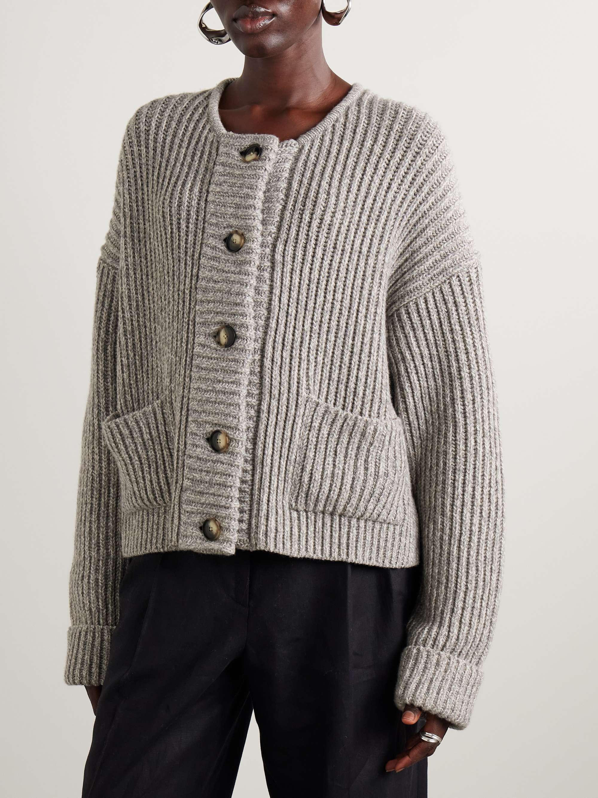 Azura ribbed wool cardigan view