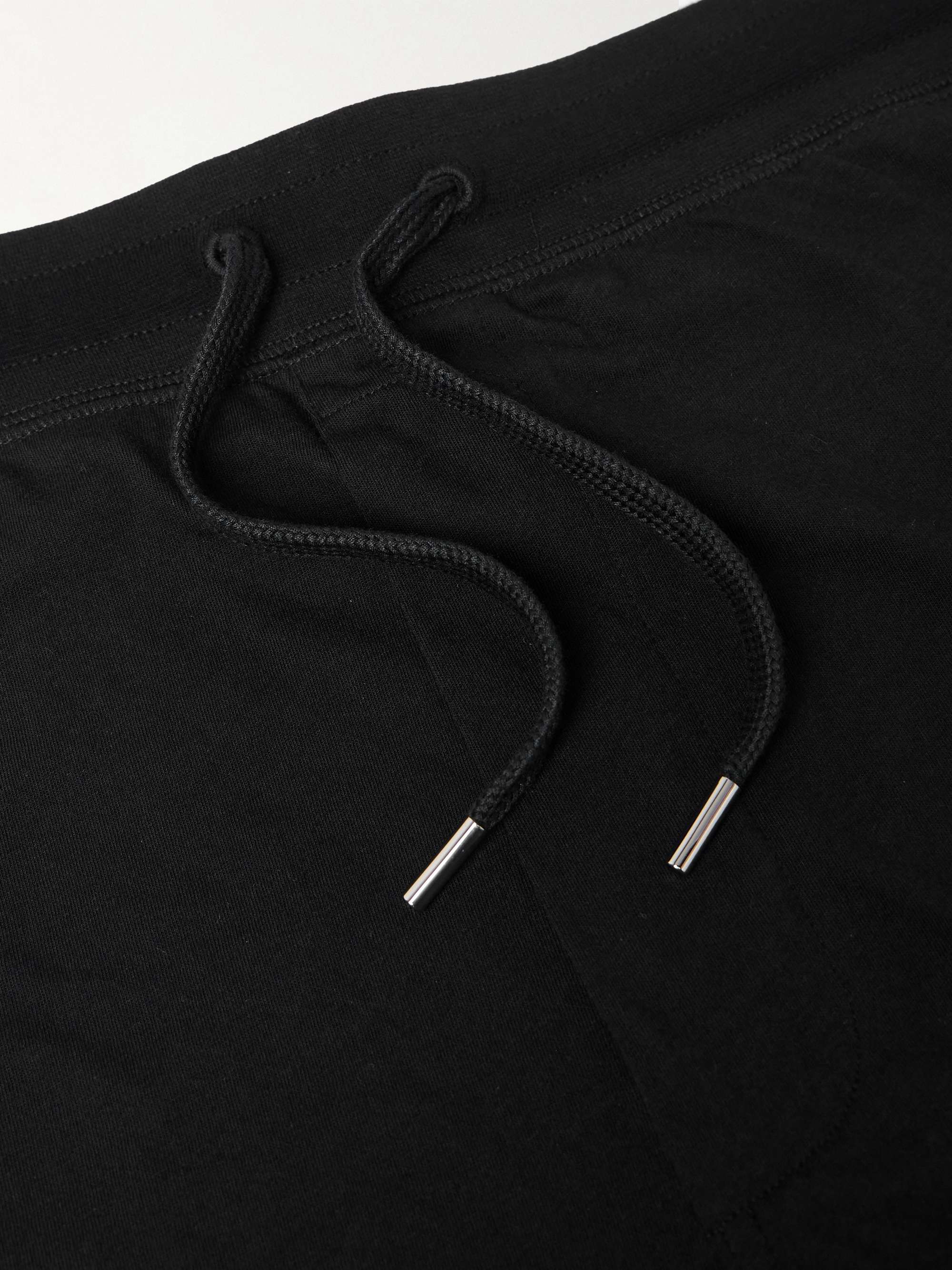 Straight-Leg Logo-Appliquéd Cotton-Jersey Shorts view