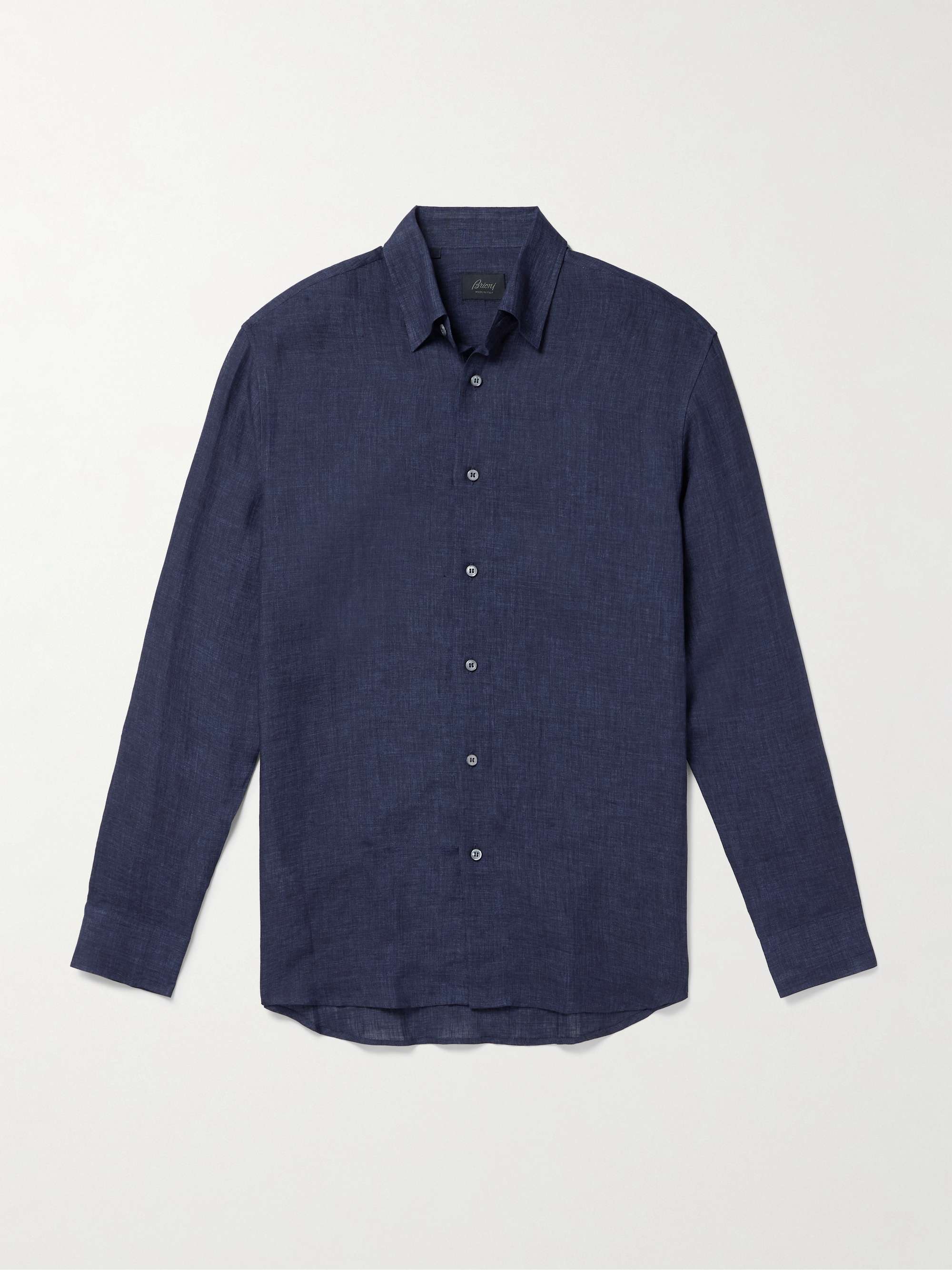 Button-Down Collar Linen Shirt hero visual