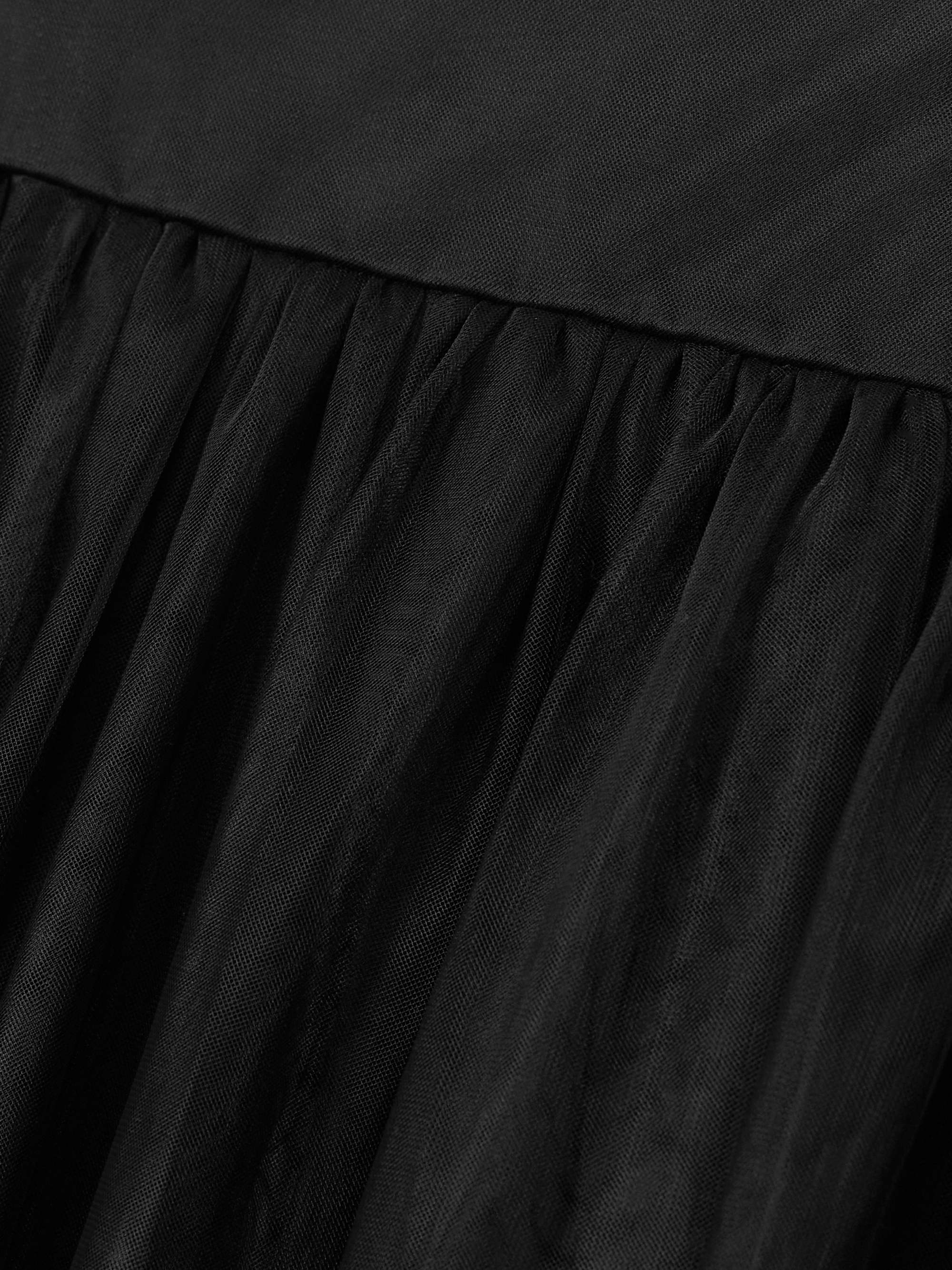 Gia tiered mesh maxi skirt view