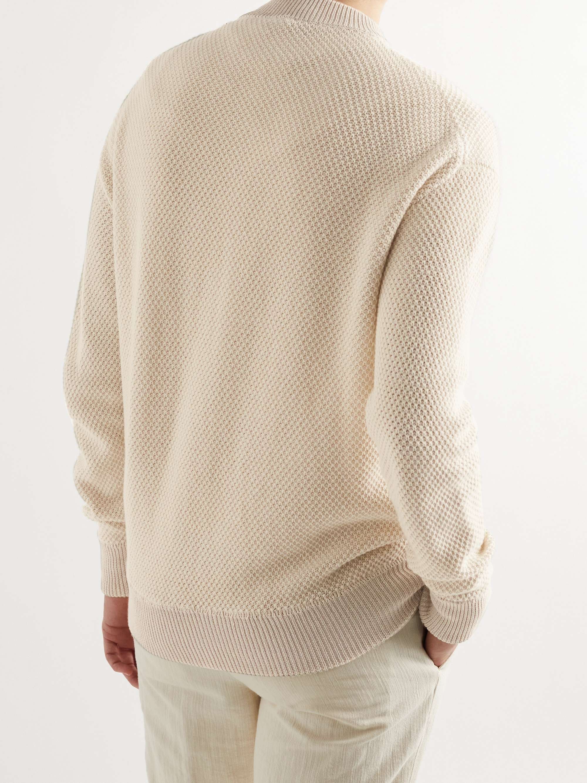 Linen and Cashmere-Blend Sweater view