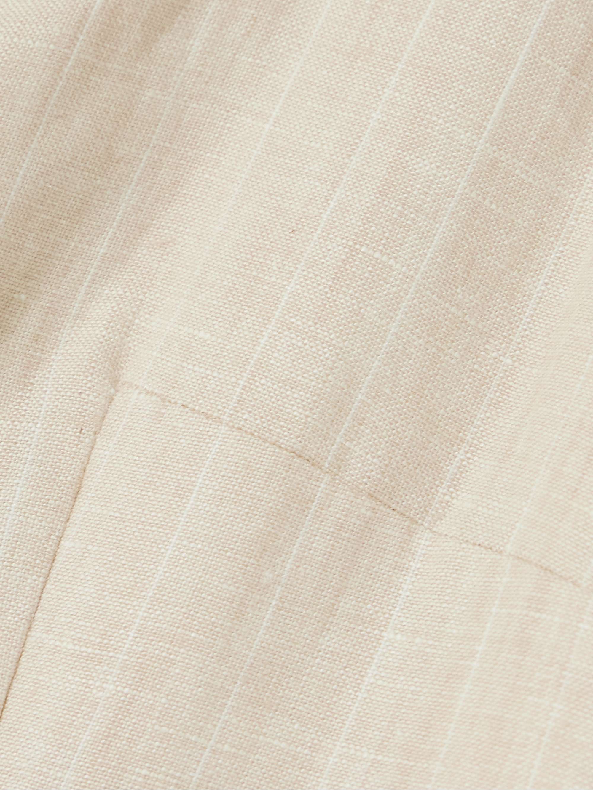 Lucille pinstriped linen vest view