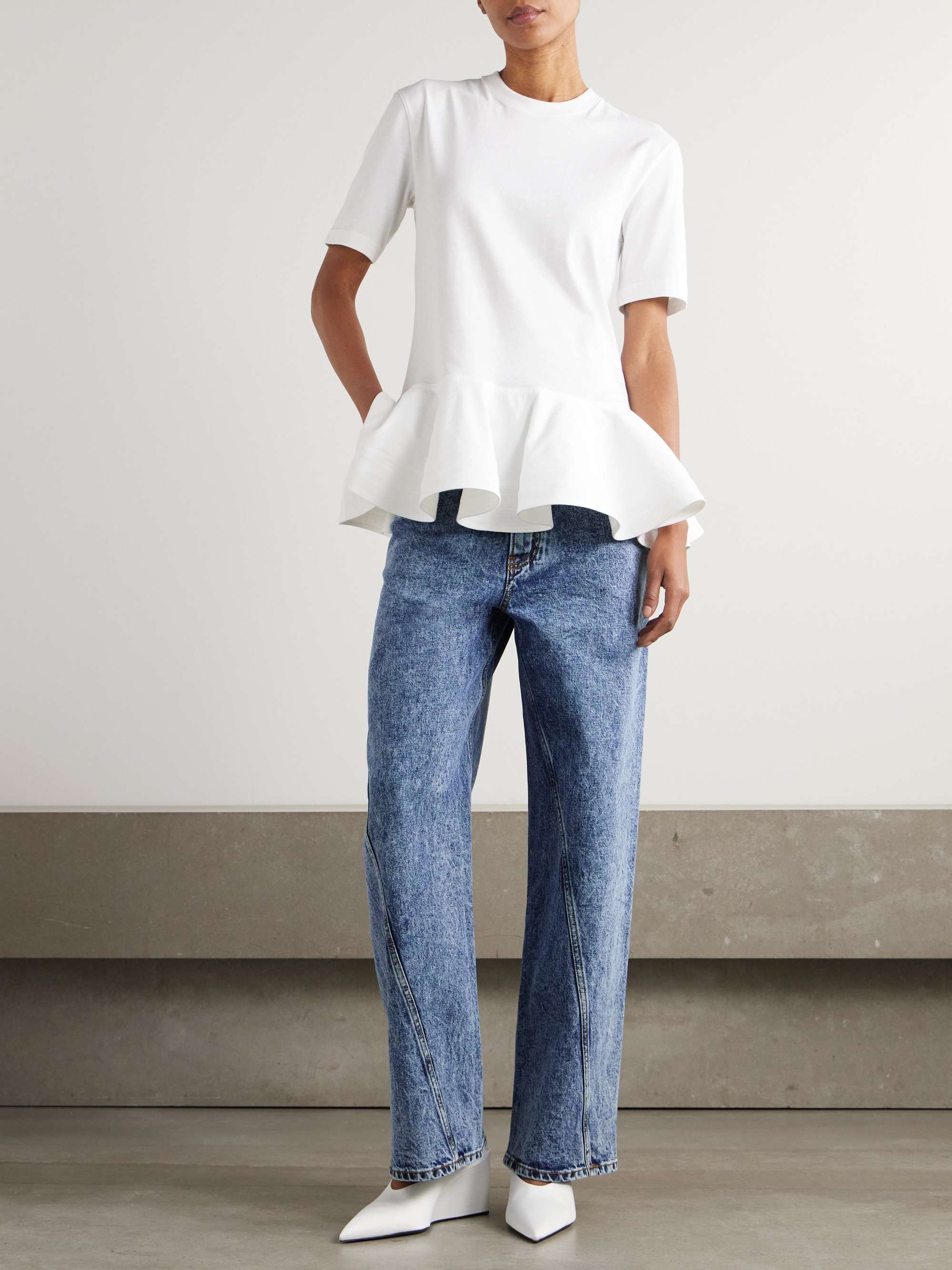 Paneled jeans view