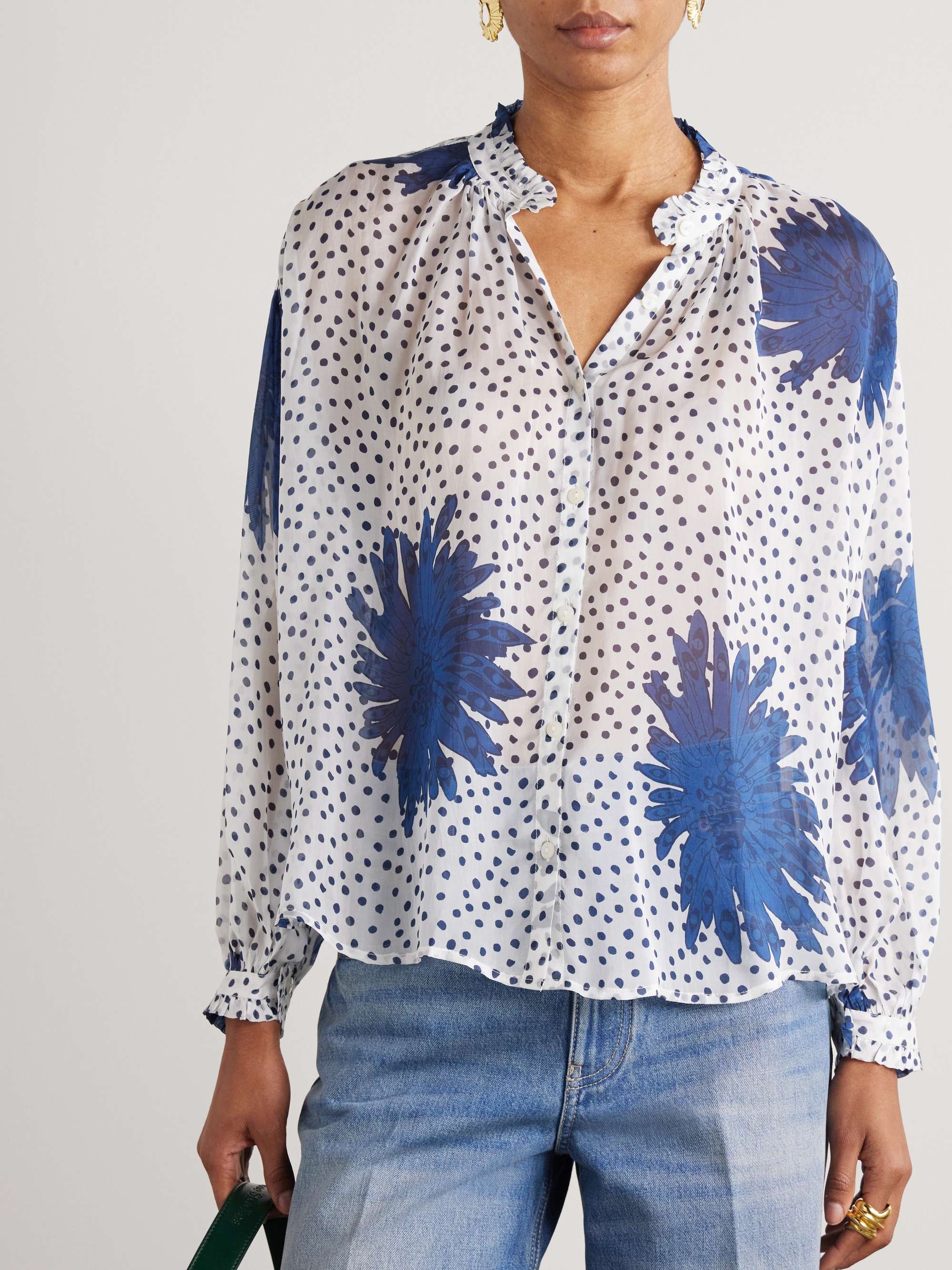 Poet printed voile shirt view